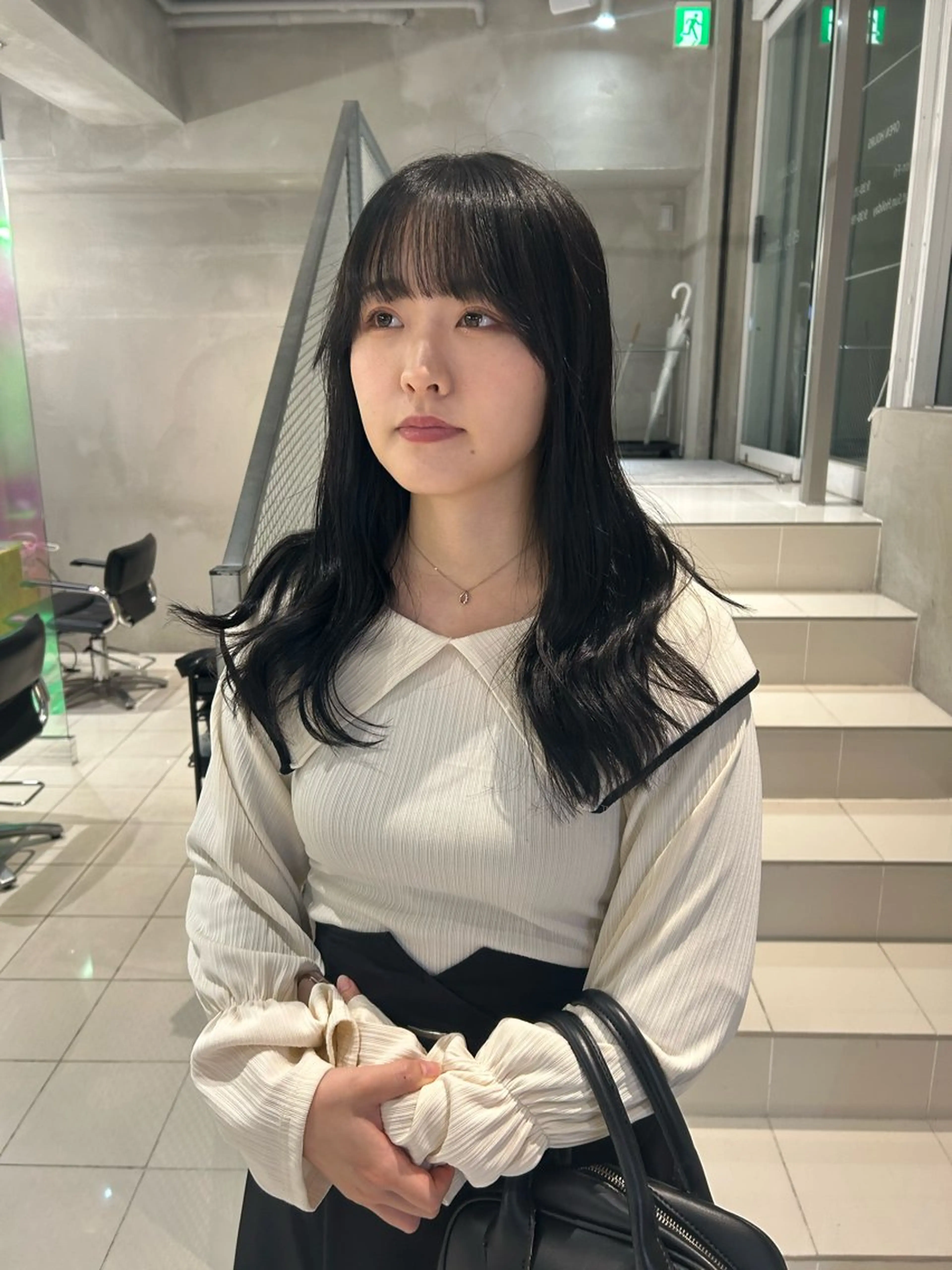 ロング カラー カット ヘアカラー 透明感カラー🫧 nanohaのヘアスタイル