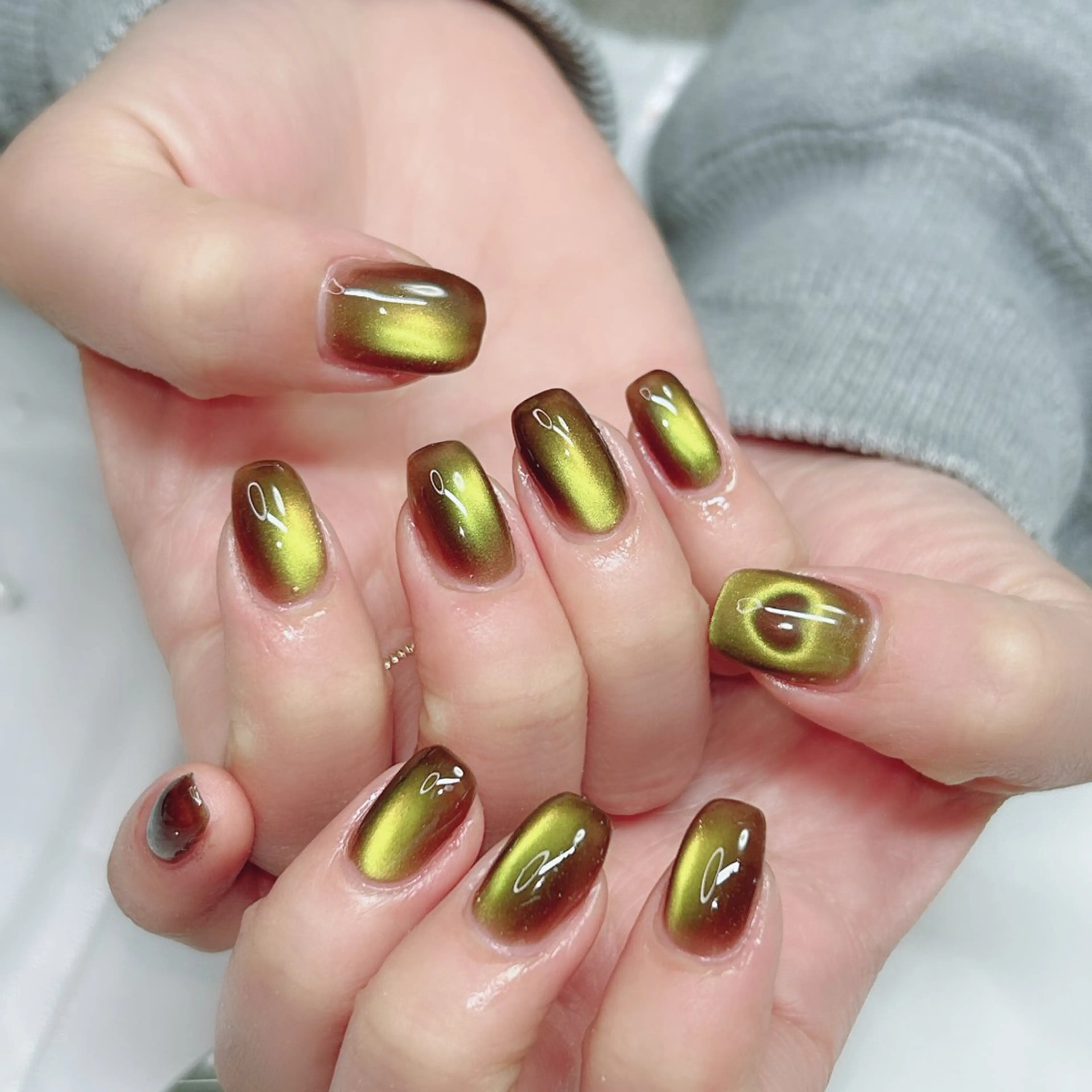 ネイル アニマル柄 アートネイル フレンチネイル ジェルネイル ガーリー ハンドネイル Cute Tips nailのネイルデザイン