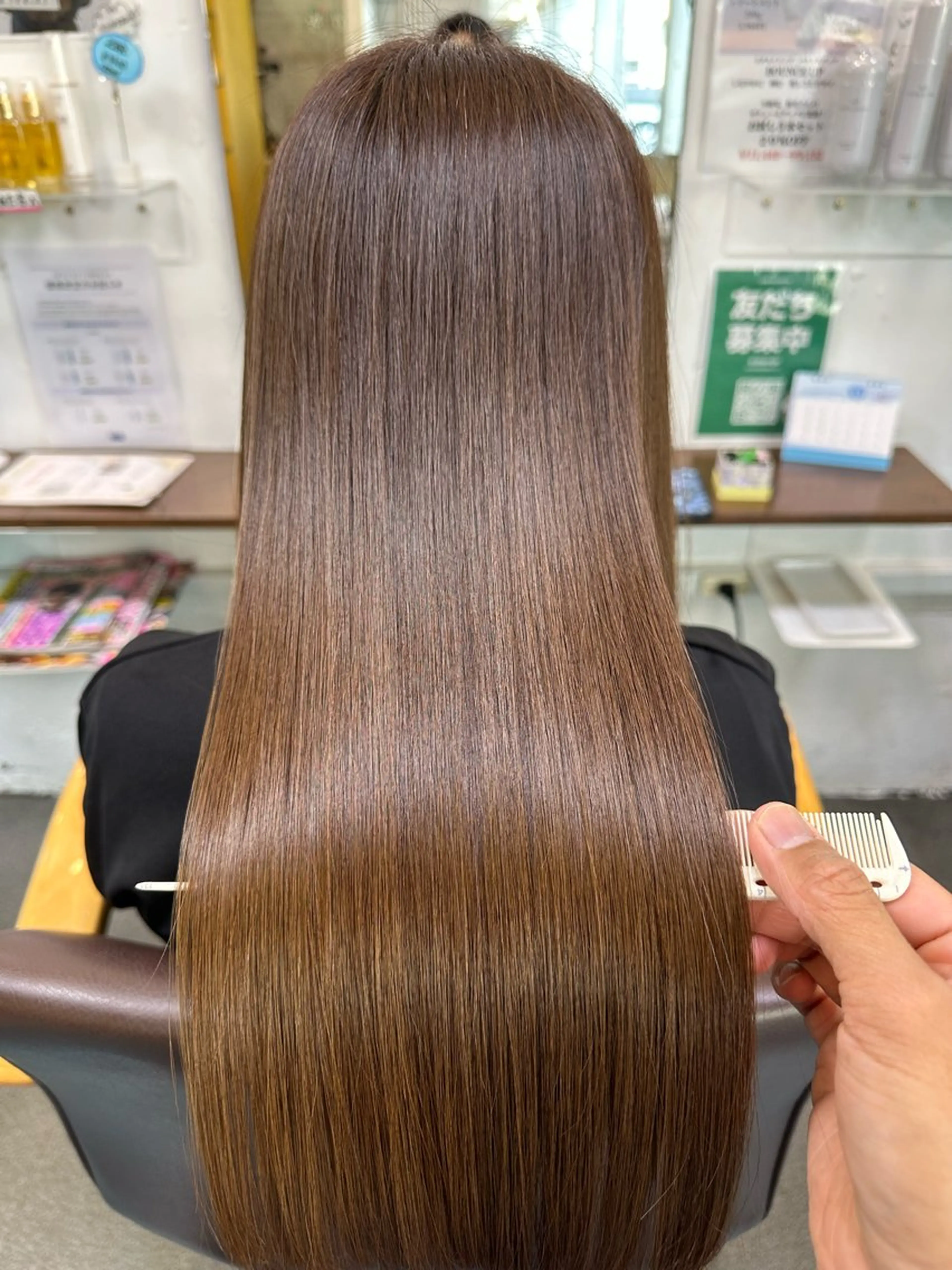 ロング くせ毛 髪質改善 縮毛矯正 【髪質改善】に特化 オリーブオイルクラブのヘアスタイル