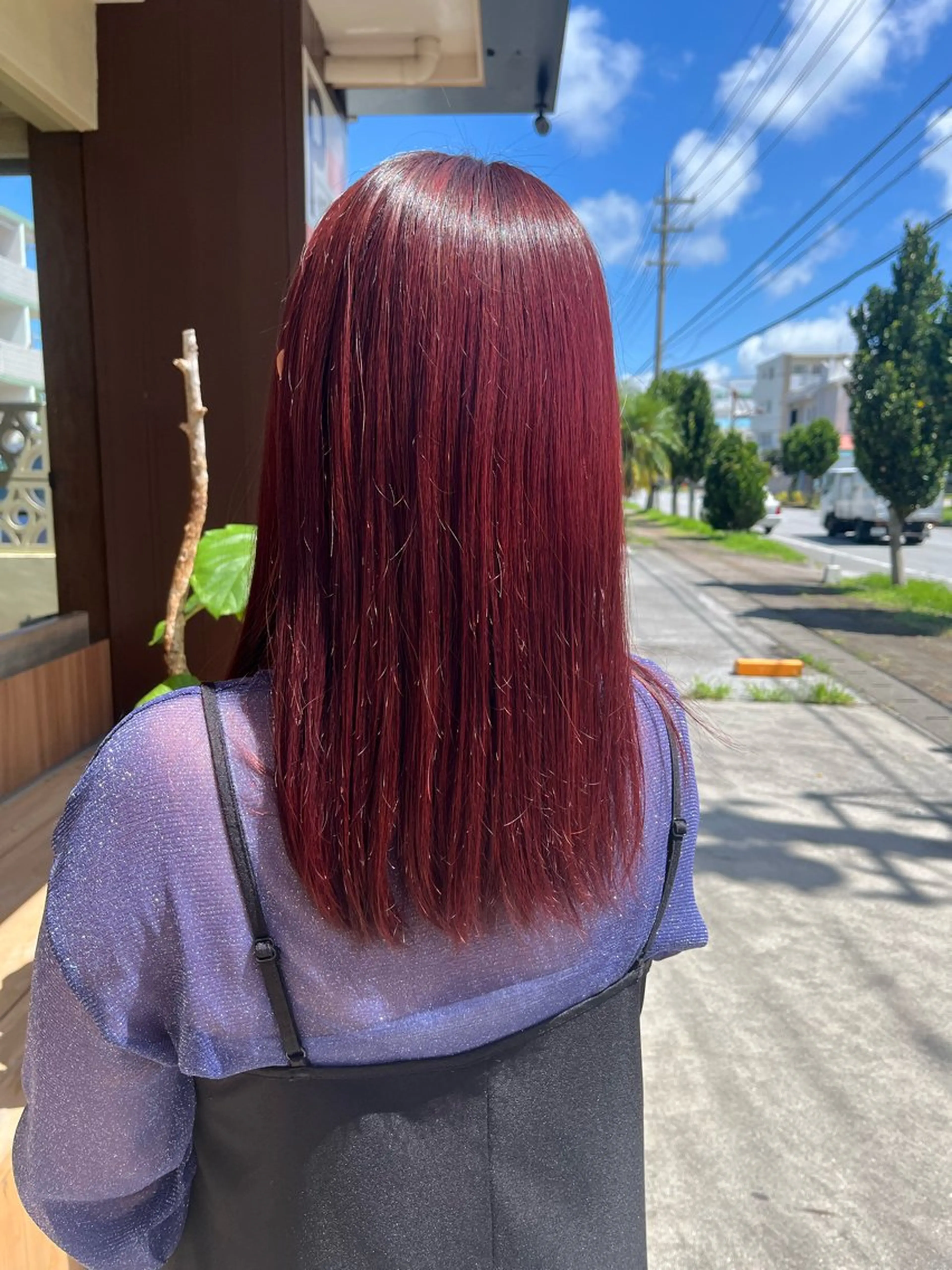 セミロング カラー カット ヘアカラー カットモデル募集✂︎ 森田ひかり🌼のヘアスタイル