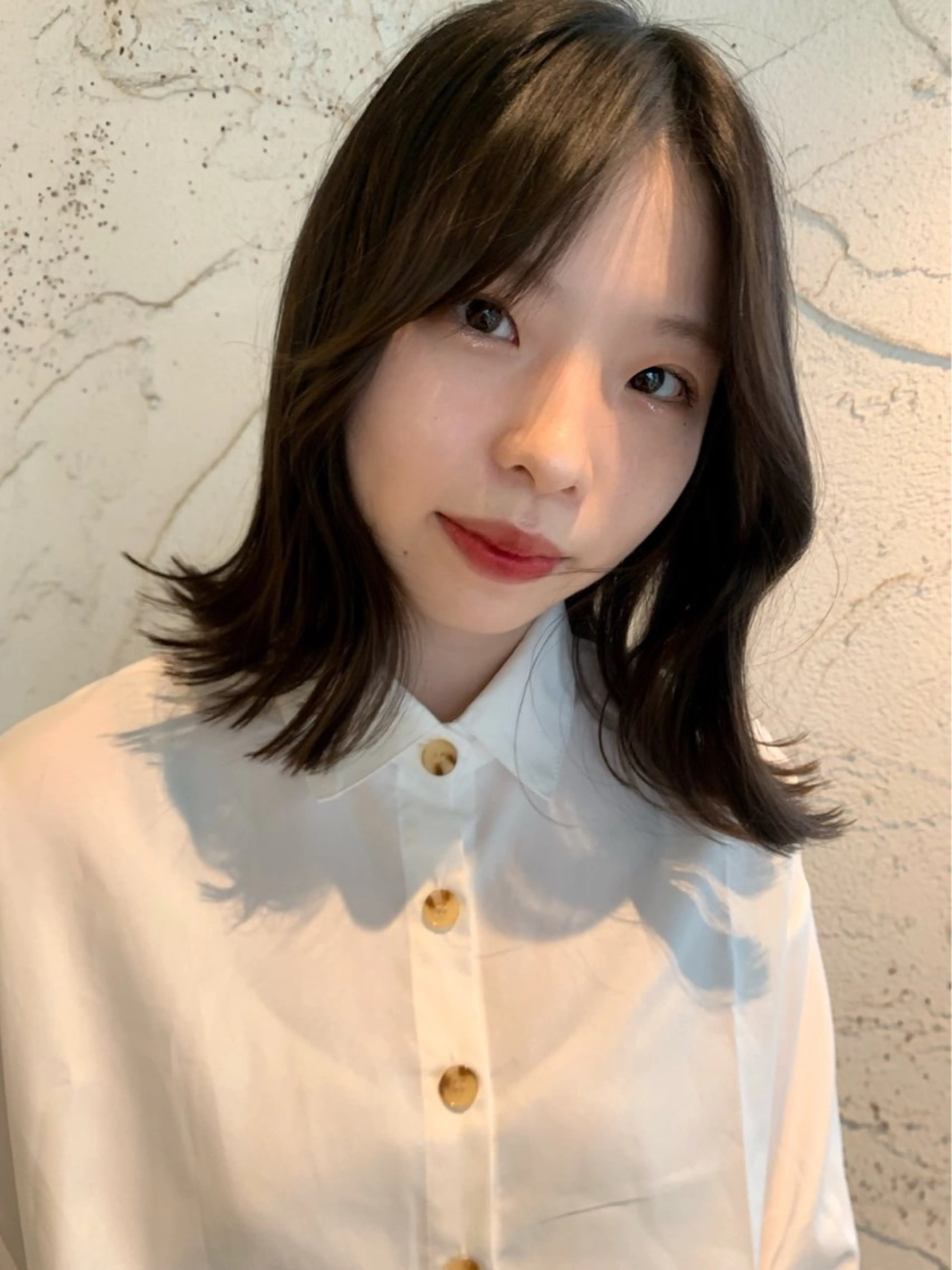 ミディアム くびれヘア 韓国ヘア特化🇰🇷 心斎橋【ユリカ】のヘアスタイル