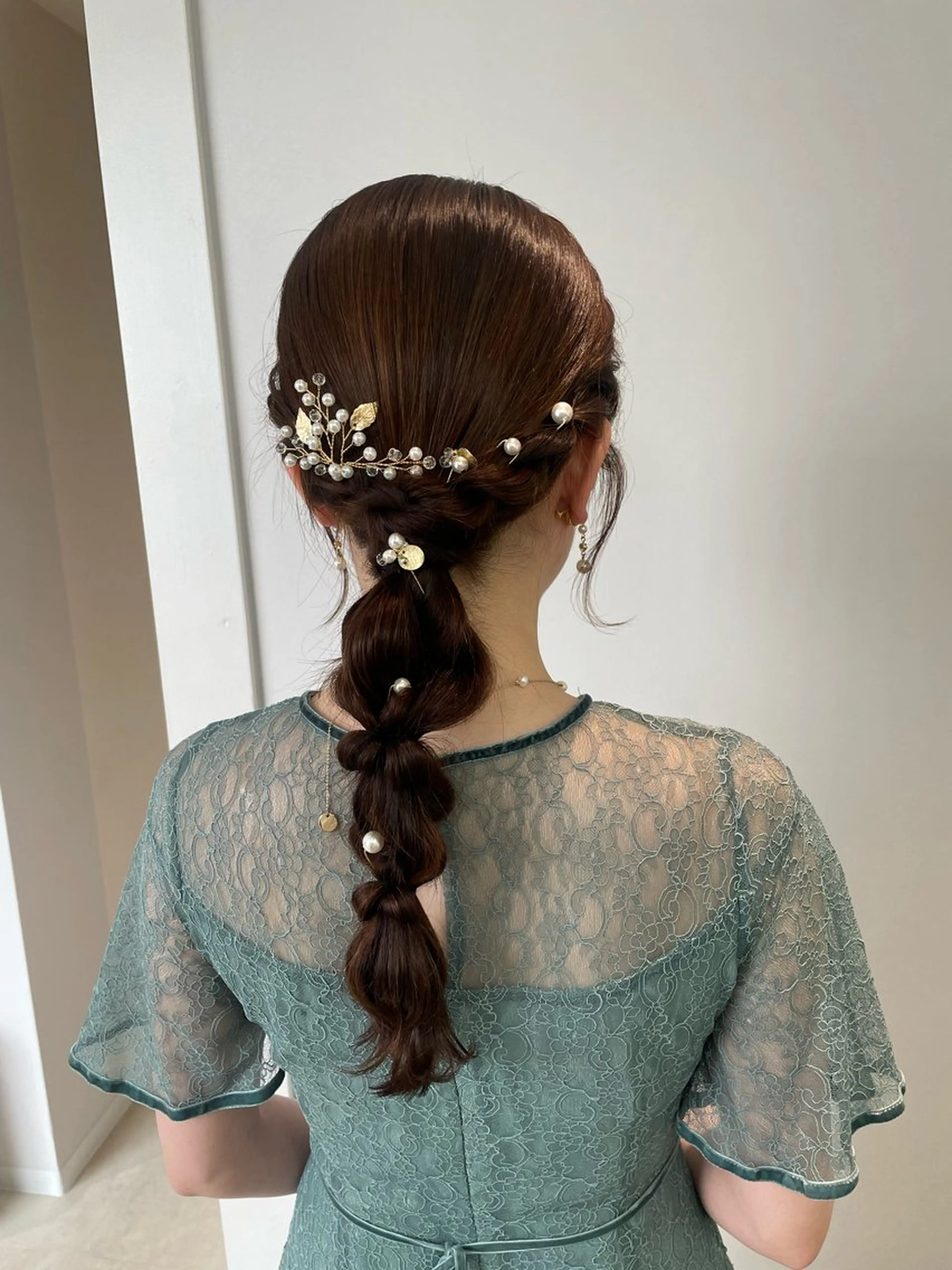 セミロング ヘアアレンジ ヘアセット ayano / 透明感・くすみカラーのヘアスタイル