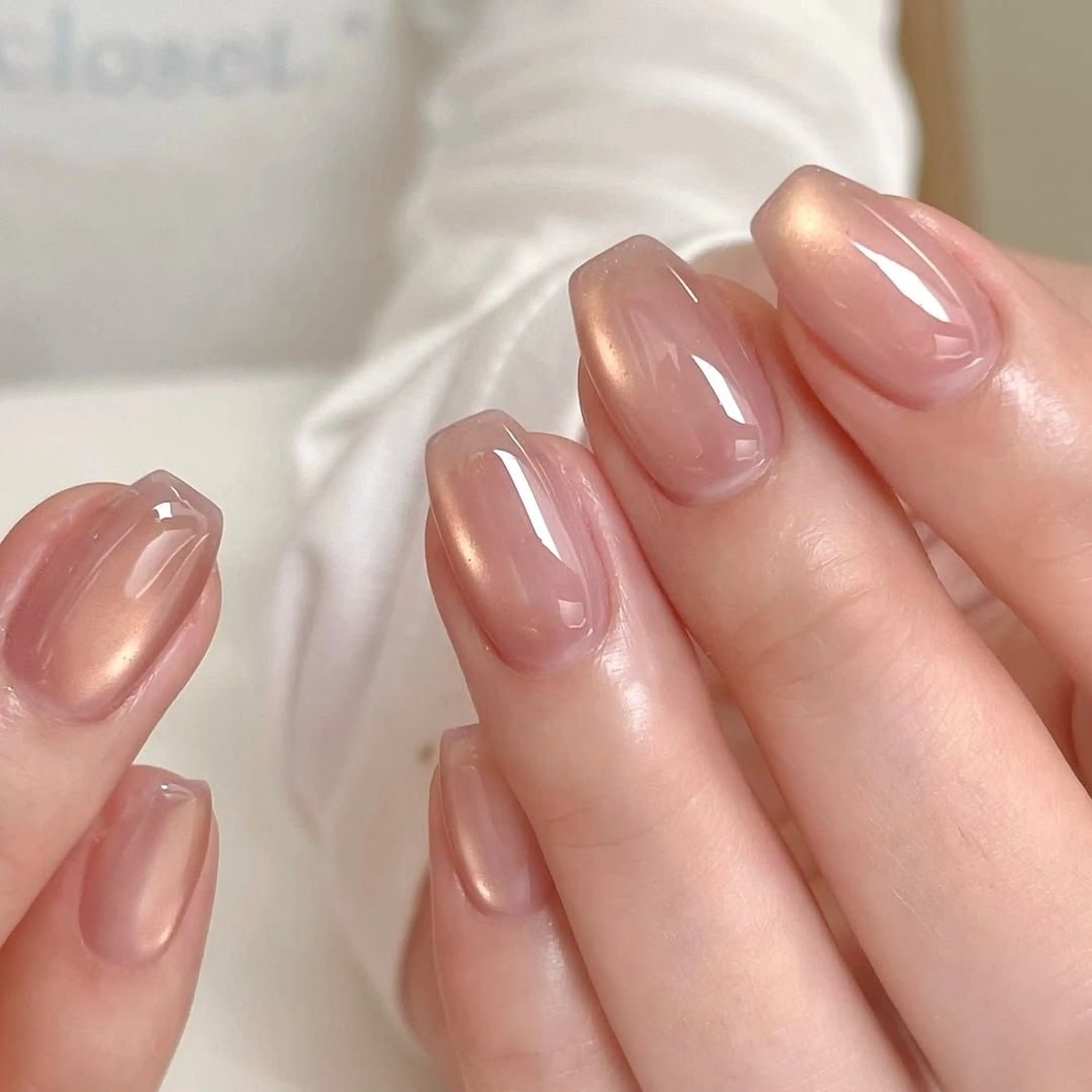 ネイル フレンチネイル キラキラネイル マグネットネイル ミラーネイル ニュアンスネイル ハンドネイル rina nailのネイルデザイン