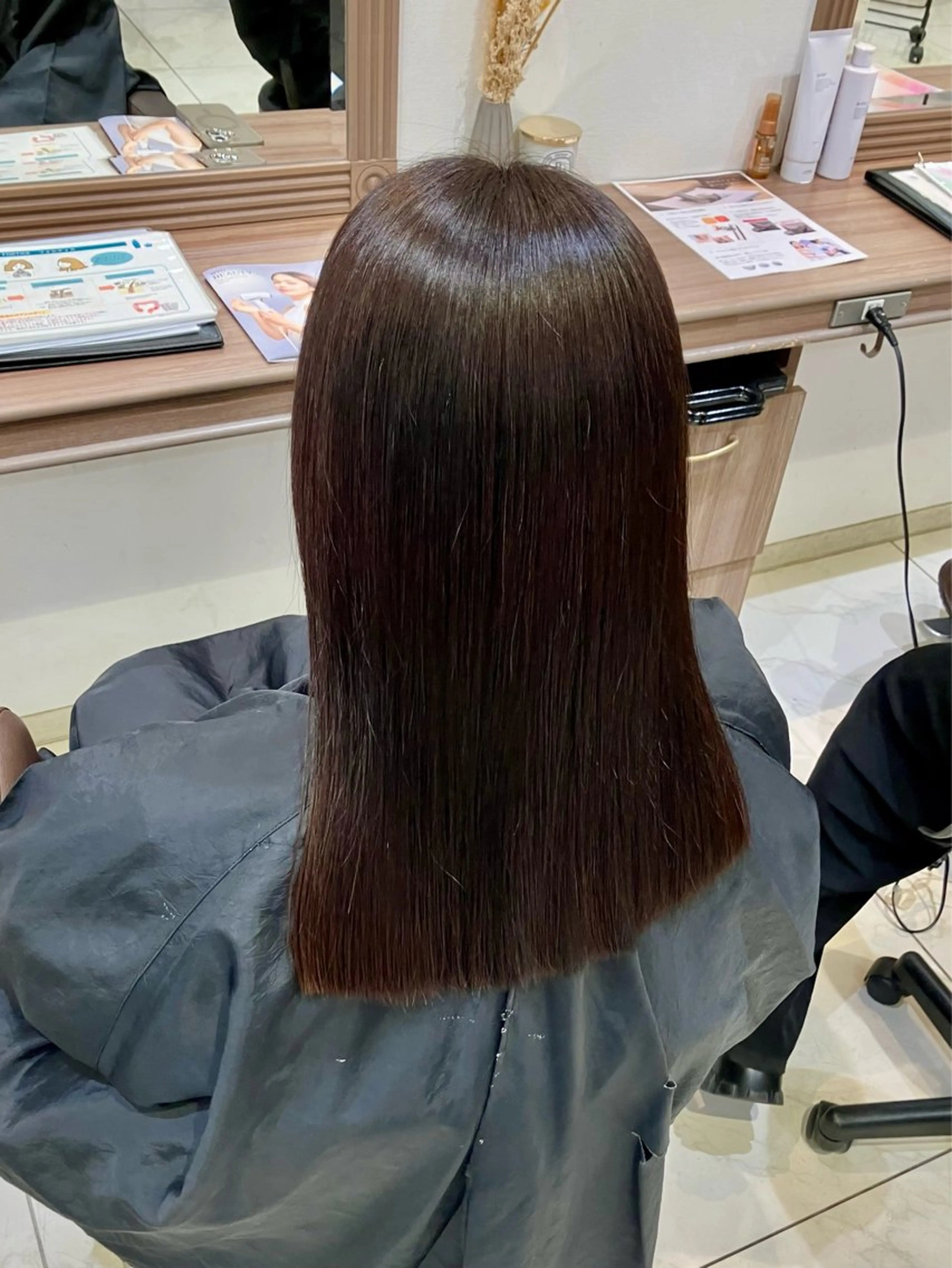 ロング カラー ブラウンカラー 🧡Ash 新杉田🧡山本のヘアスタイル