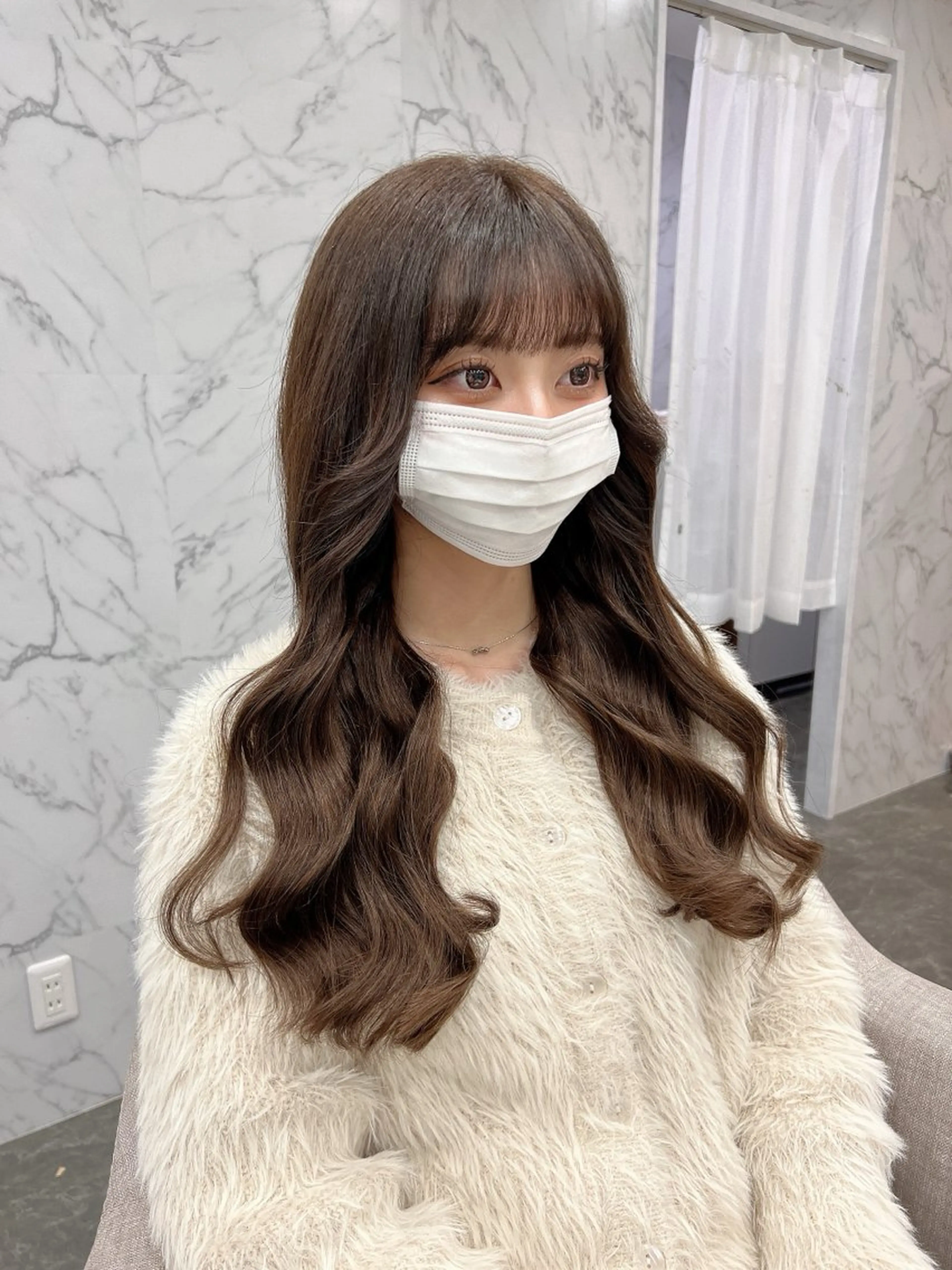 ロング カット ヘアカラー トリートメント 秋葉原　柏木絢汰 ✨当日予約okのヘアスタイル