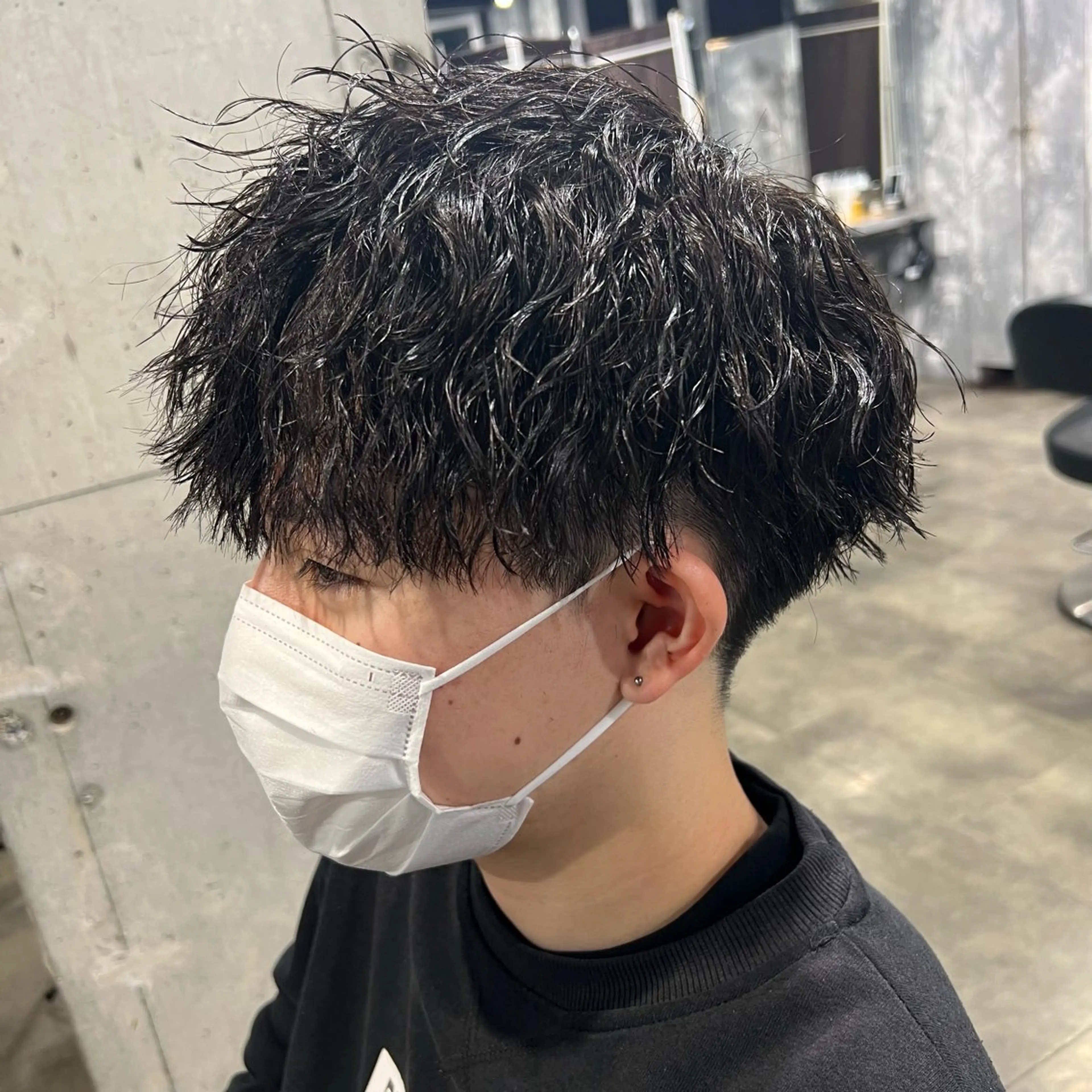 ショート カラー パーマ ヘアアレンジ メンズ キッズ アップバング センターパート メンズハイライト マッシュ メンズパーマ 🔷横浜1のパーマ 職人🔷将太郎のヘアスタイル
