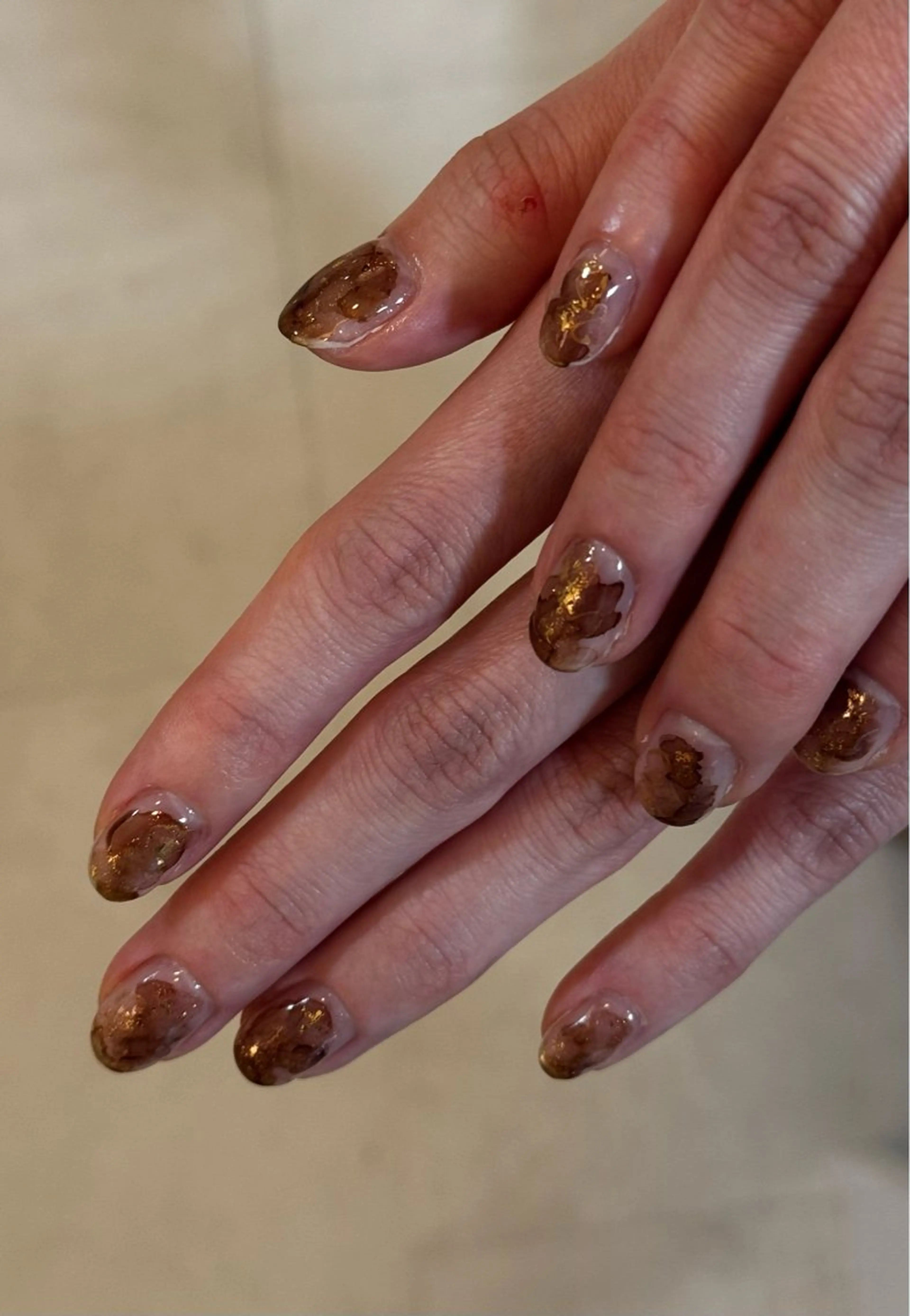 ネイル ブラウン ハンドネイル soan 神楽坂店 mayuのネイルデザイン