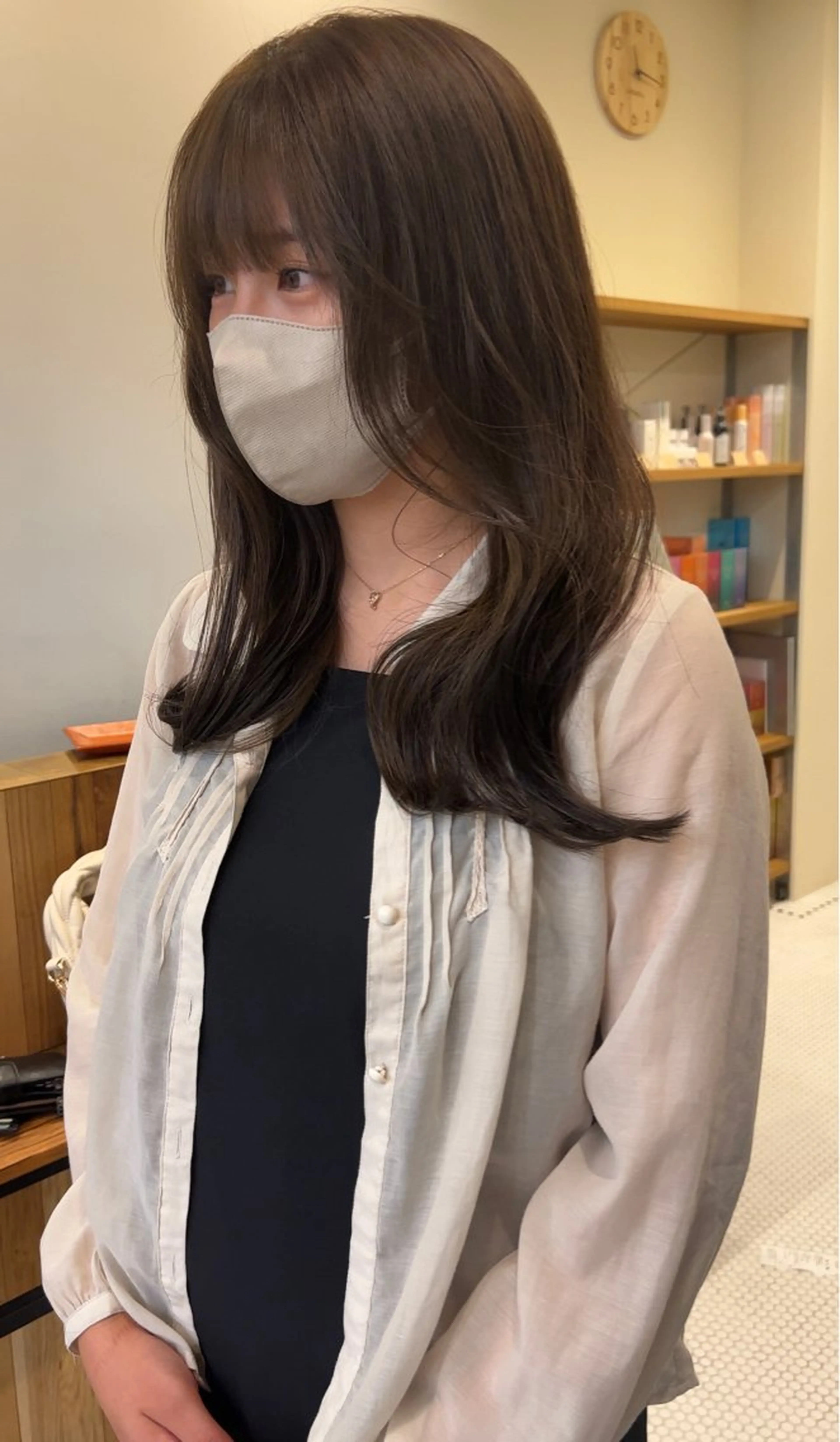 ロング カラー メンズ オリーブカラー 抜きっぱなしブロンド /ハイトーン/カナタのヘアスタイル