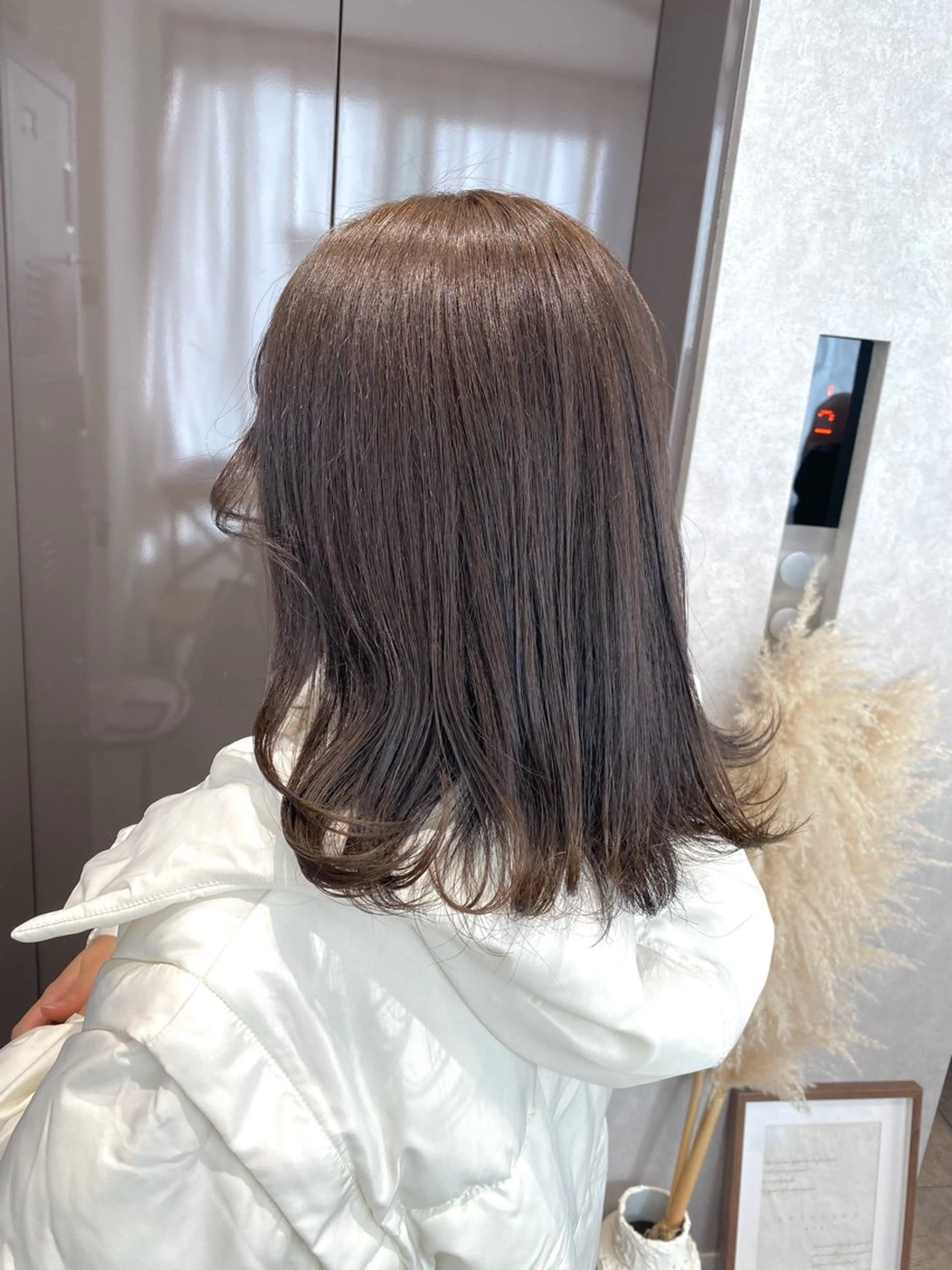 ミディアム カラー カット ヘアカラー 透明感カラー/韓国 ヘア🩶yuri🩵のヘアスタイル