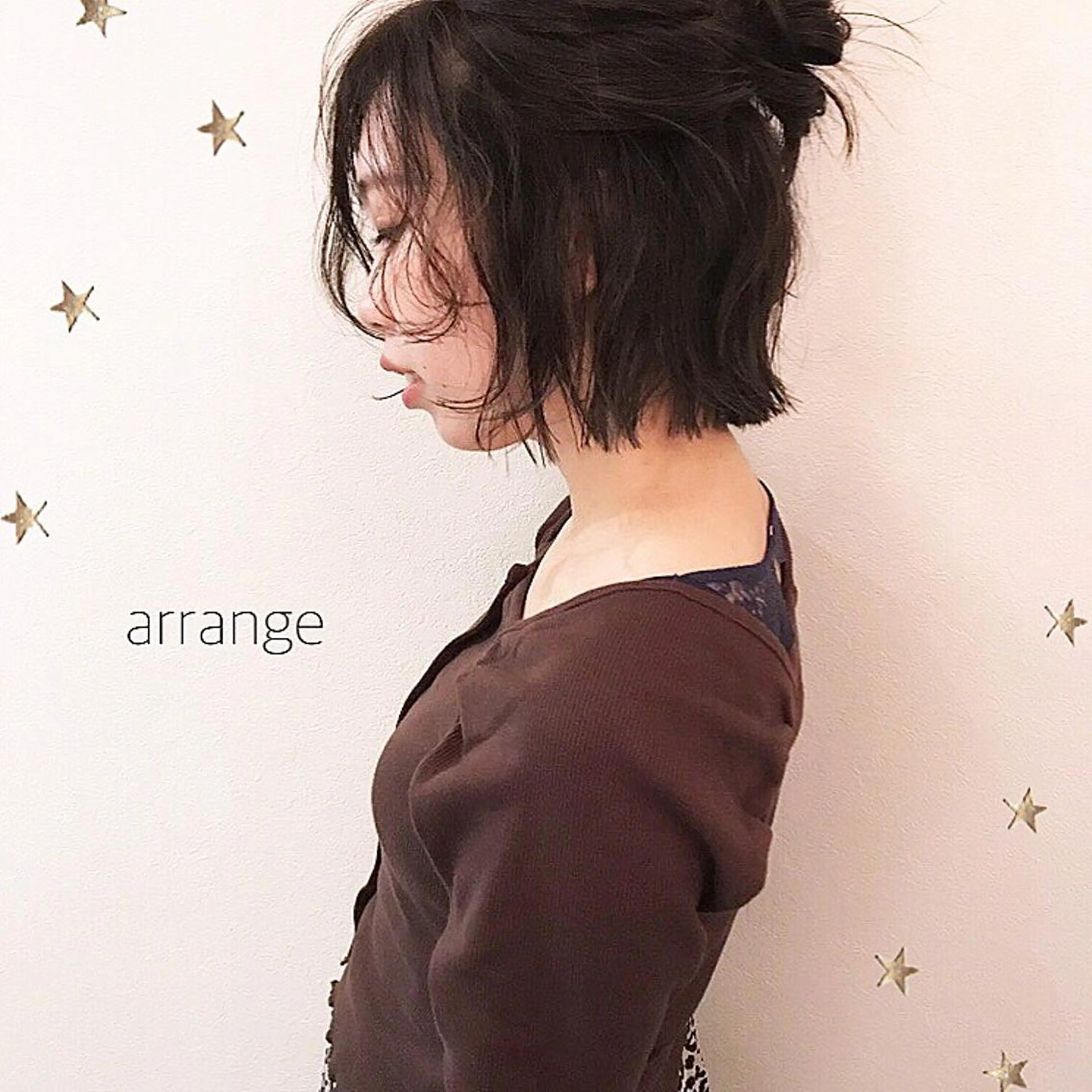 ミディアム カラー 市川 千夏のヘアスタイル