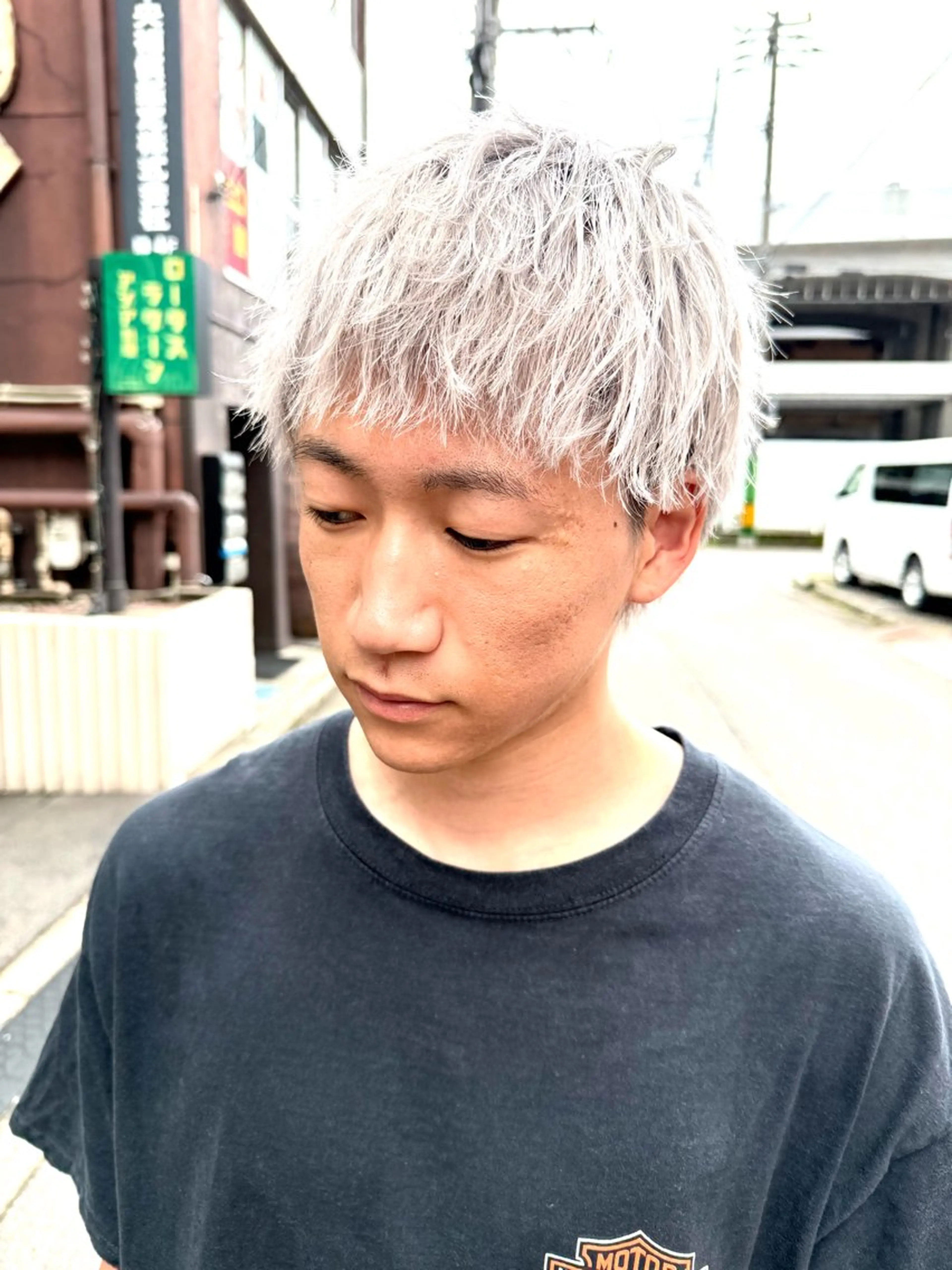 🔻メンズ　ダブルカラー　×  トリートメントの写真