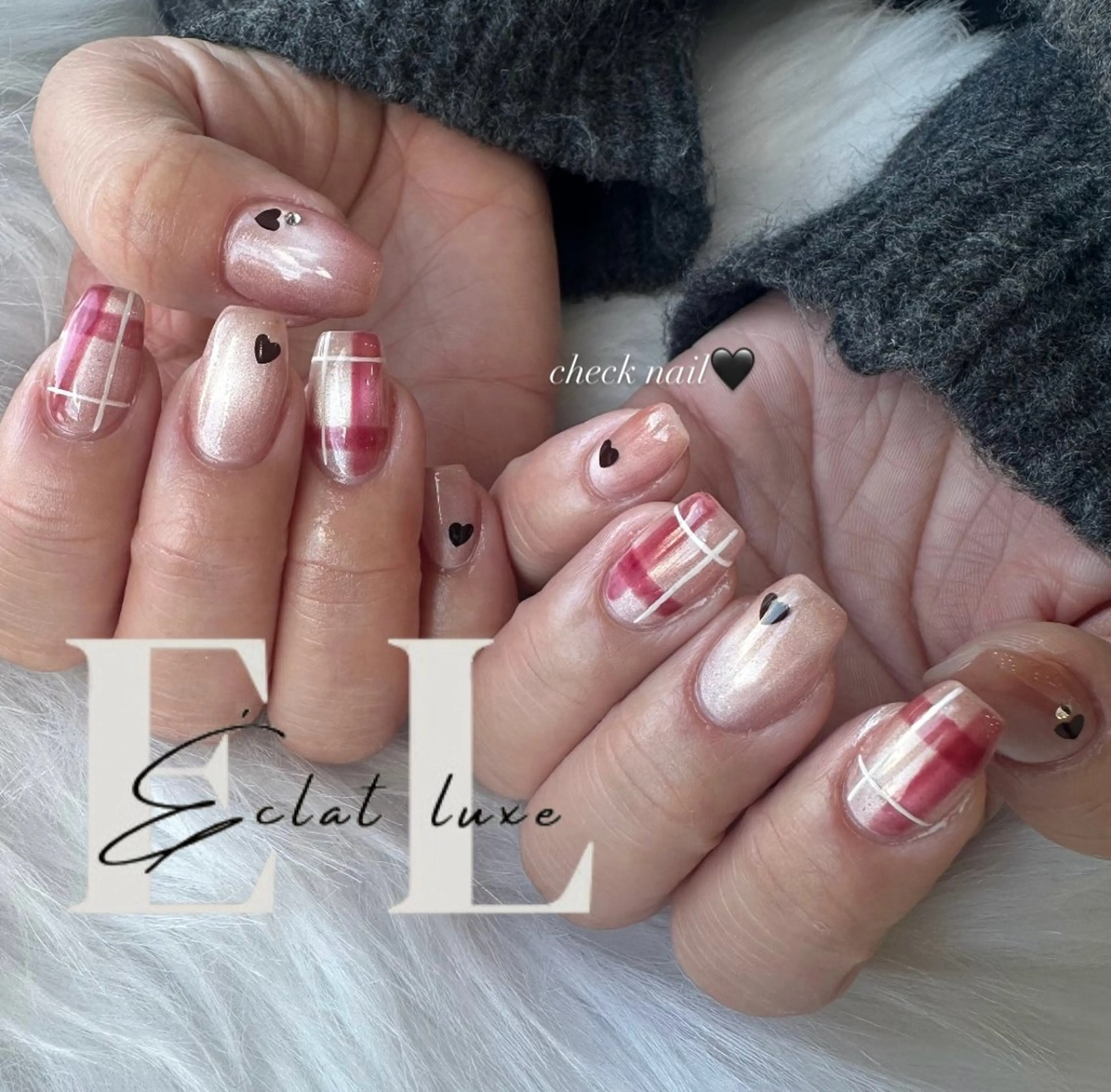 ネイル 韓国ネイル マグネットネイル ニュアンスネイル オフィスネイル ワンホンネイル 倉石 百恵のネイルデザイン