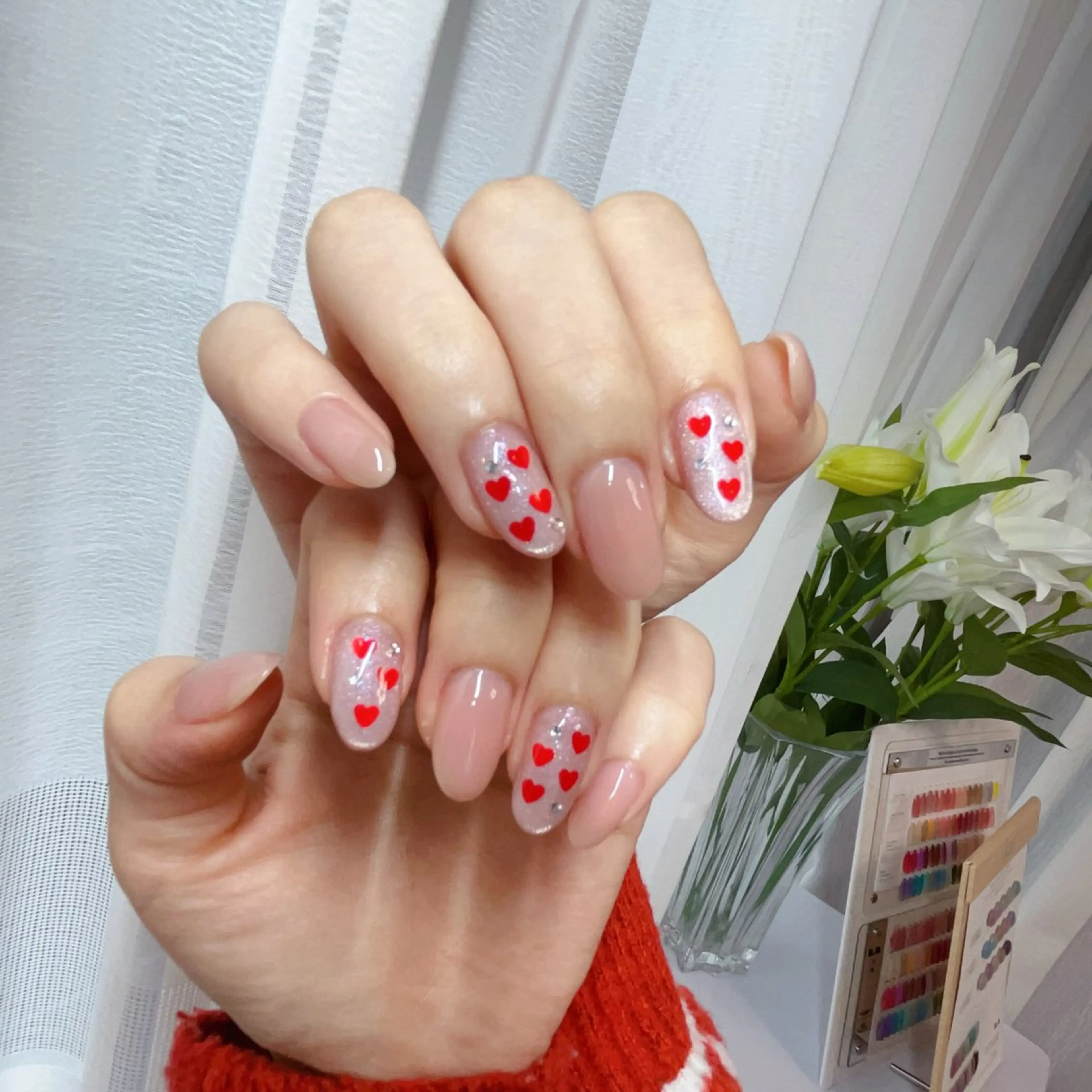 ネイル 成人式 フレンチネイル ジェルネイル グラデーション マグネットネイル Rika Nail ellaのネイルデザイン