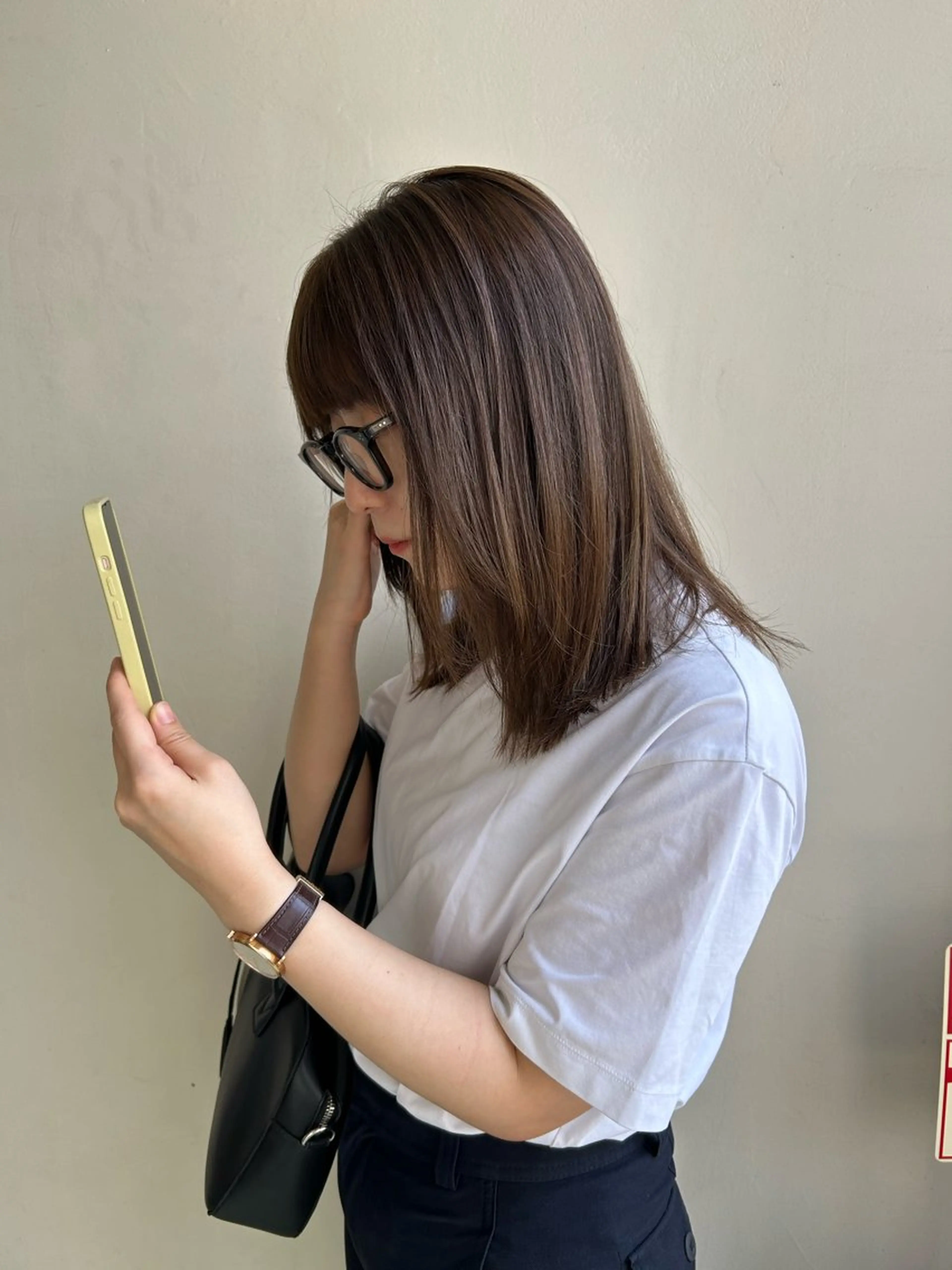 ミディアム 山口 朔弥のヘアスタイル