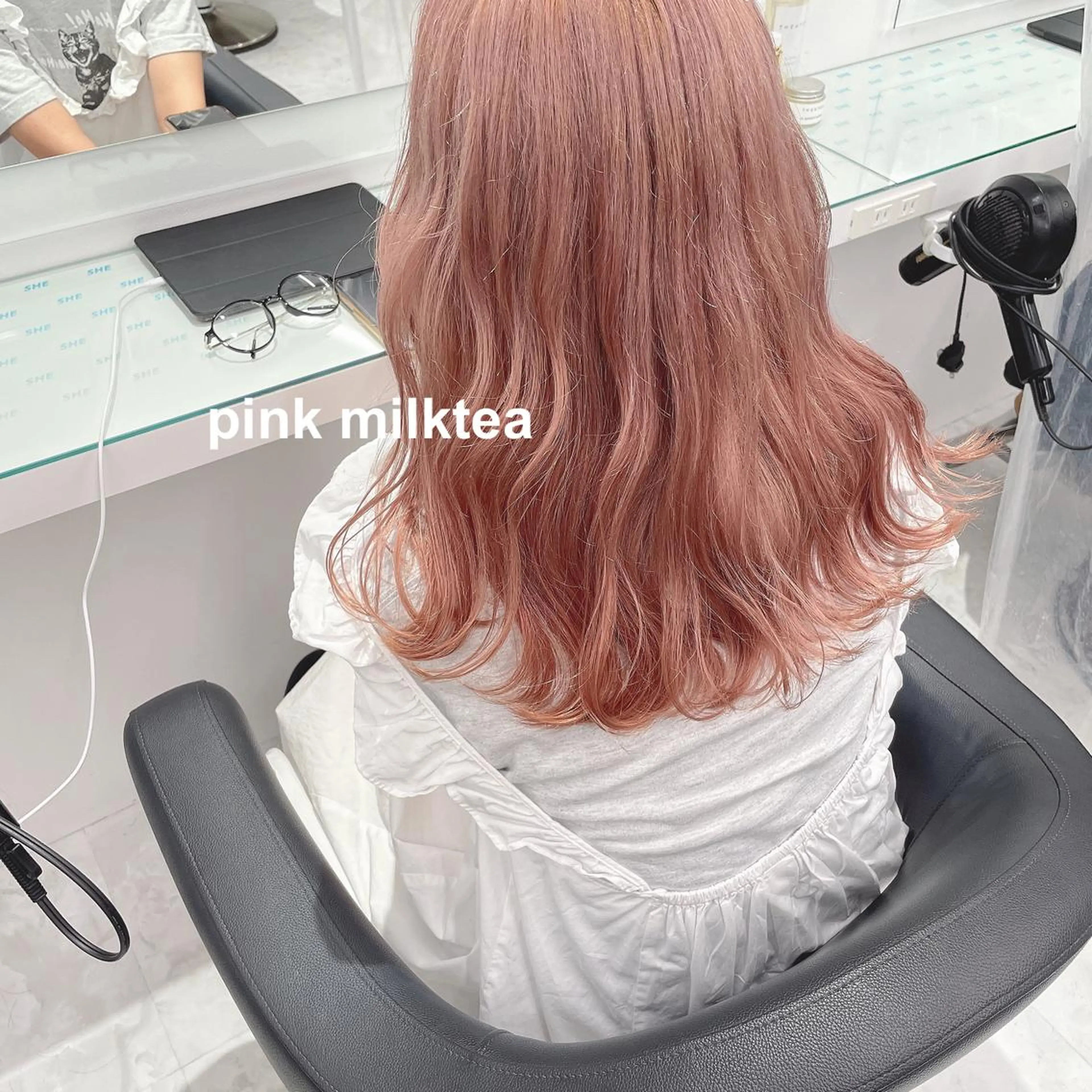 セミロング カラー ヘアカラー 💗🤍透明感カラー 🤍💗kanonのヘアスタイル