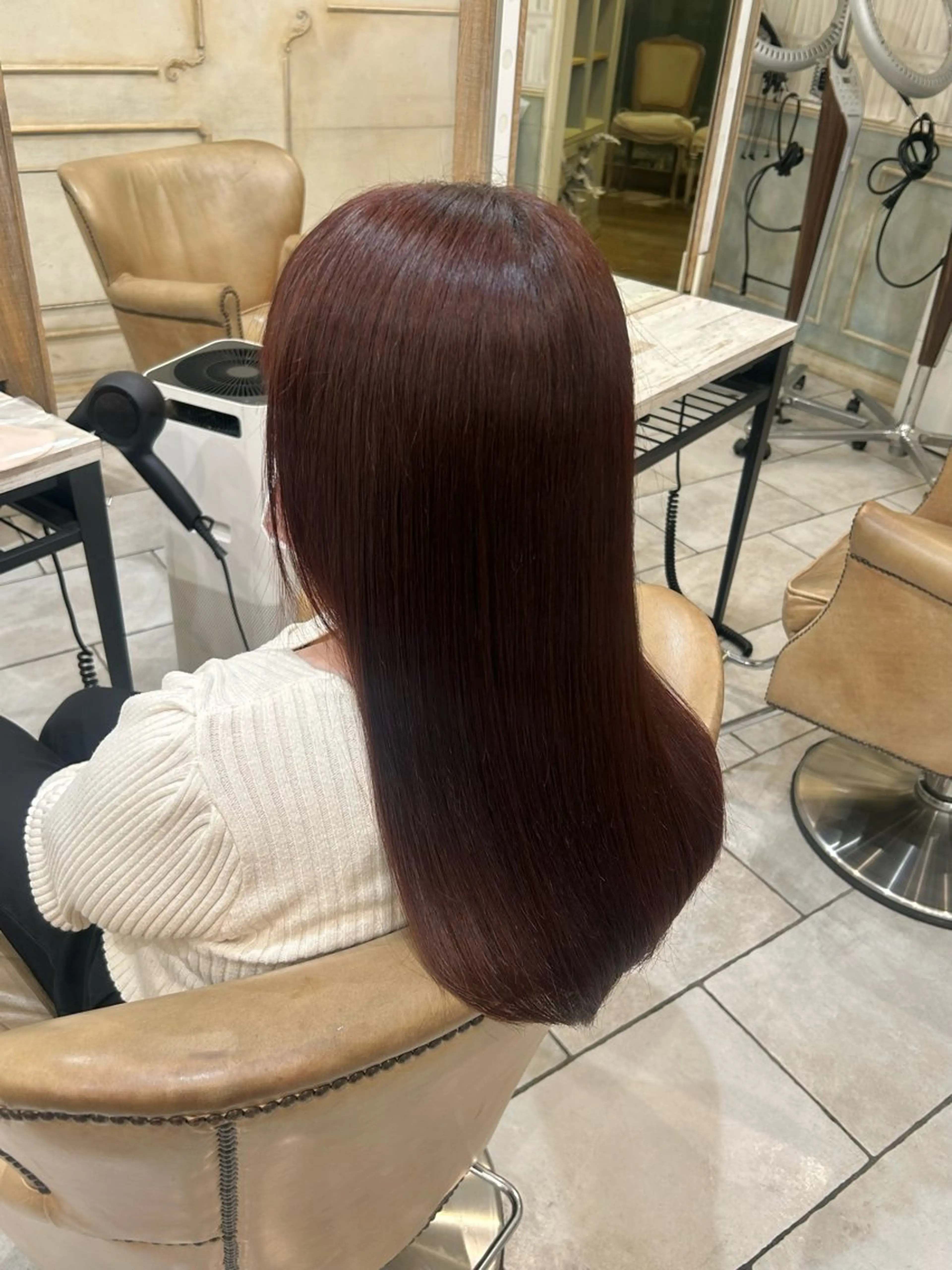 ロング カラー ヘアカラー 田中 らなのヘアスタイル