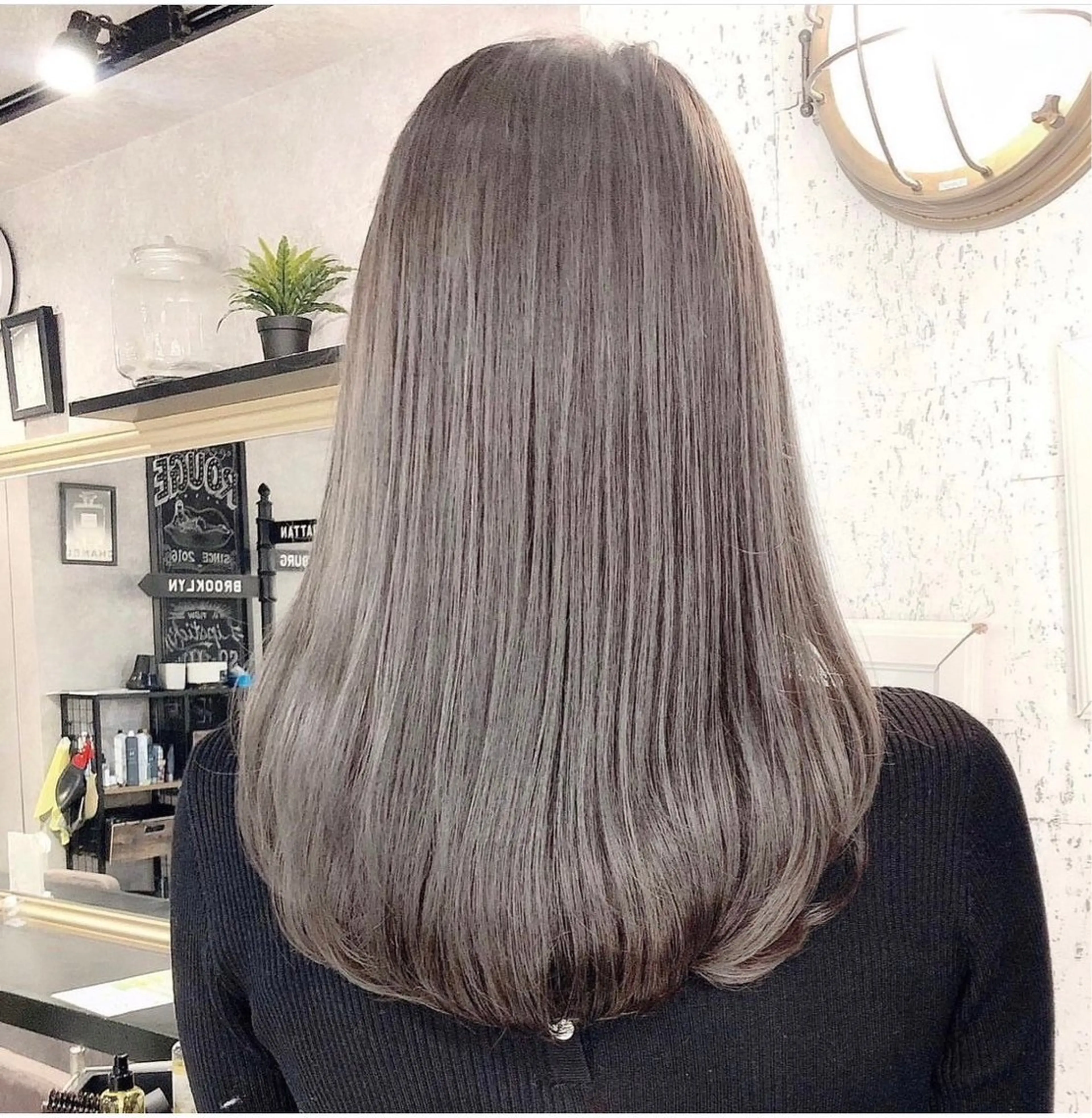 ロング カラー レイヤーカット 美髪矯正　YUTOのヘアスタイル