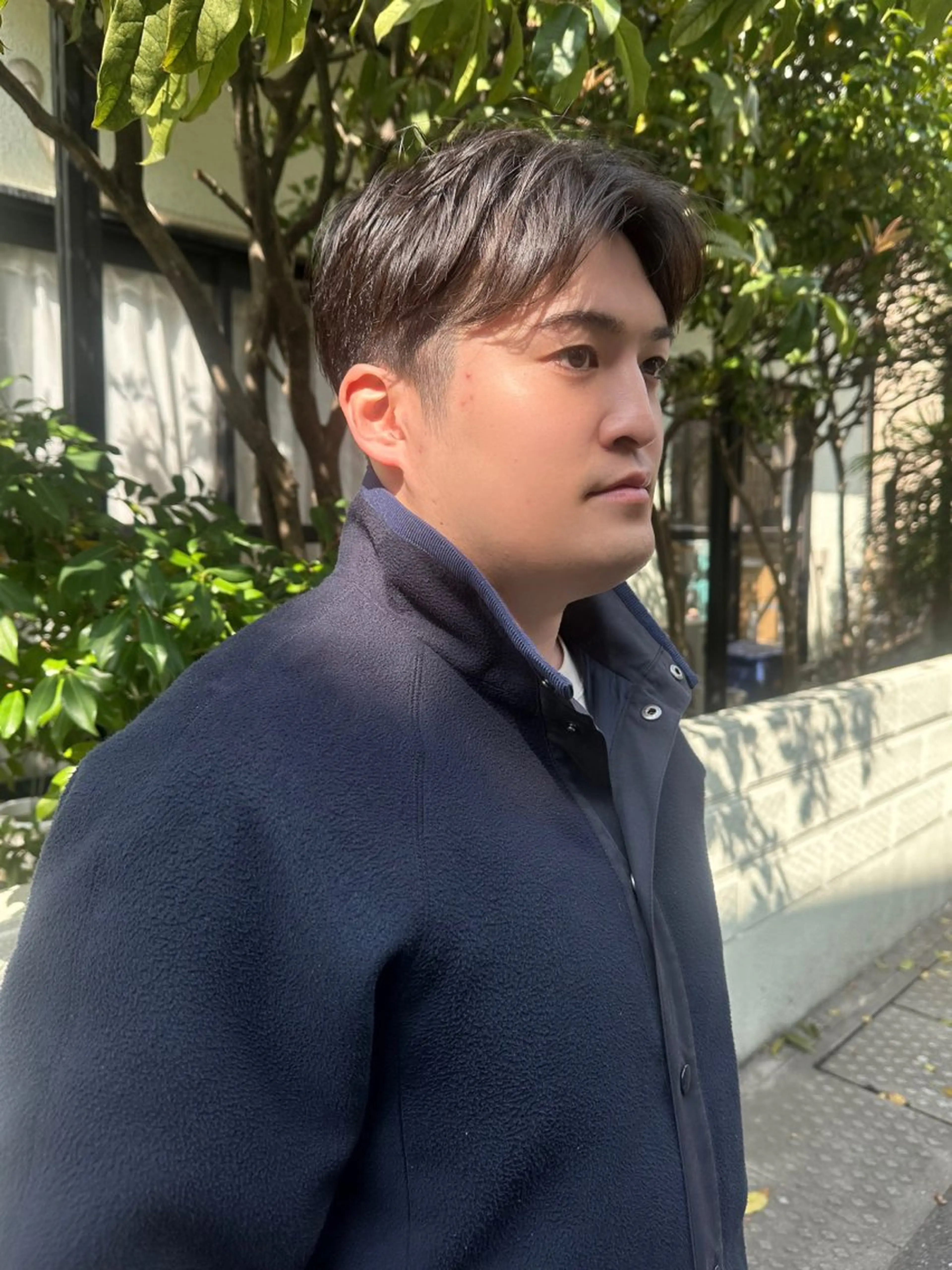 メンズ センターパート 刈り上げ ＬＥＮＣ所属・mai ボブ /メンズカットのヘアスタイル