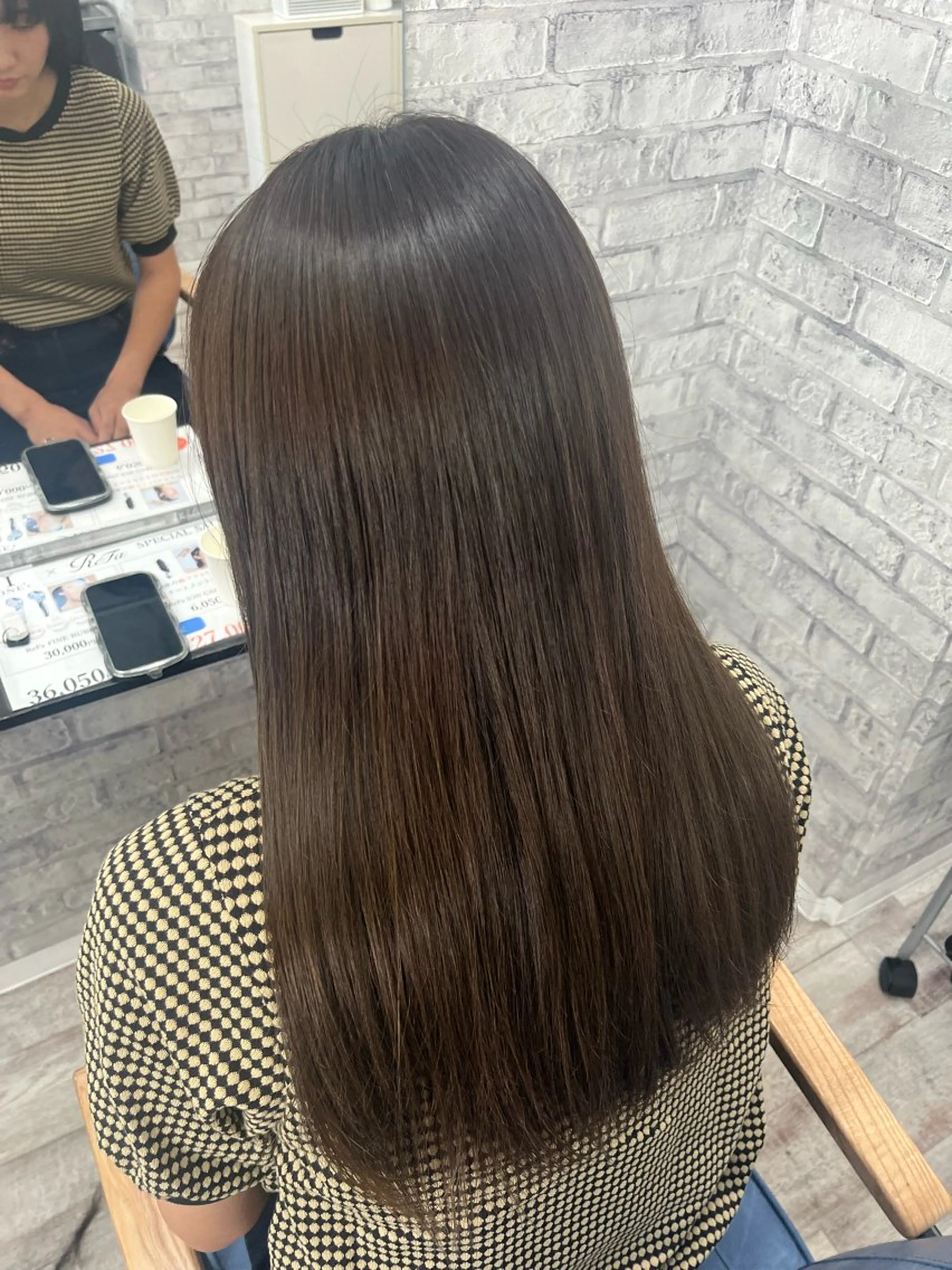 ロング カラー アッシュ バレイヤージュ ミストバング ブリーチ ブロンド ヘアカラー トリートメント ☁️かずき☁️青.紫 推し活カラー💫のヘアスタイル