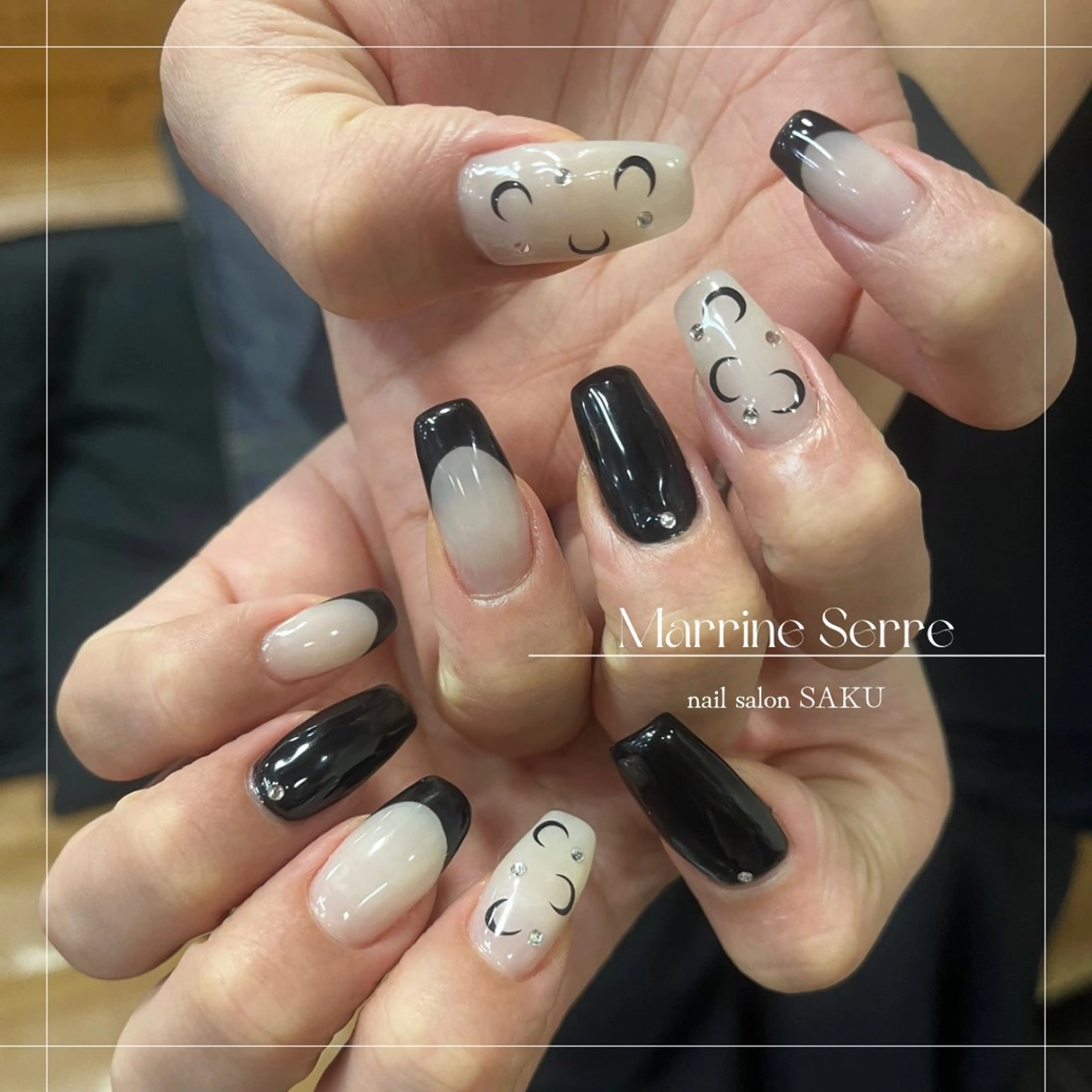 ネイル ニュアンスネイル シンプルネイル ハンドネイル SAKU nail 作島茜のネイルデザイン