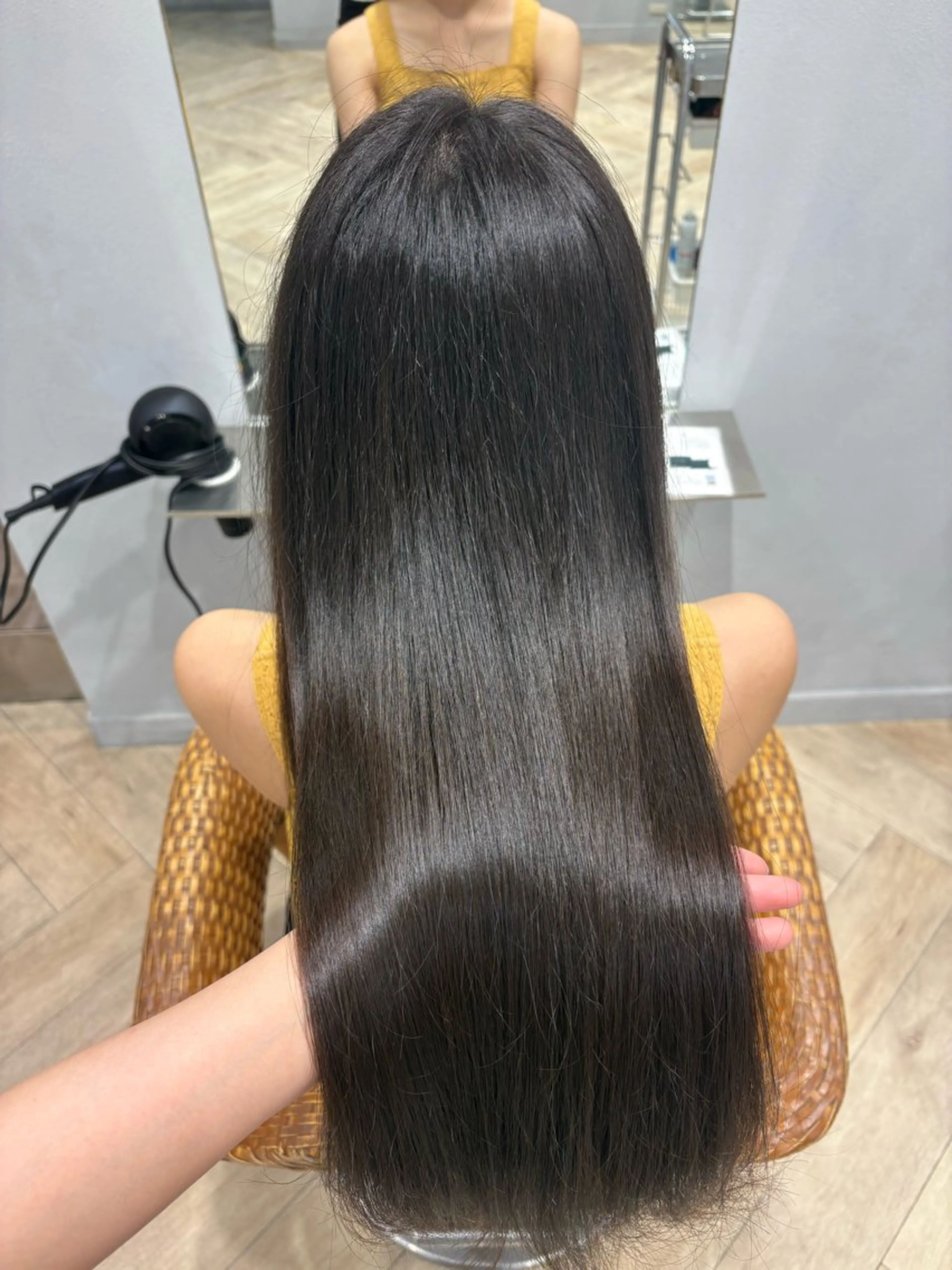 ロング くせ毛 トリートメント 水口 未唯菜のヘアスタイル