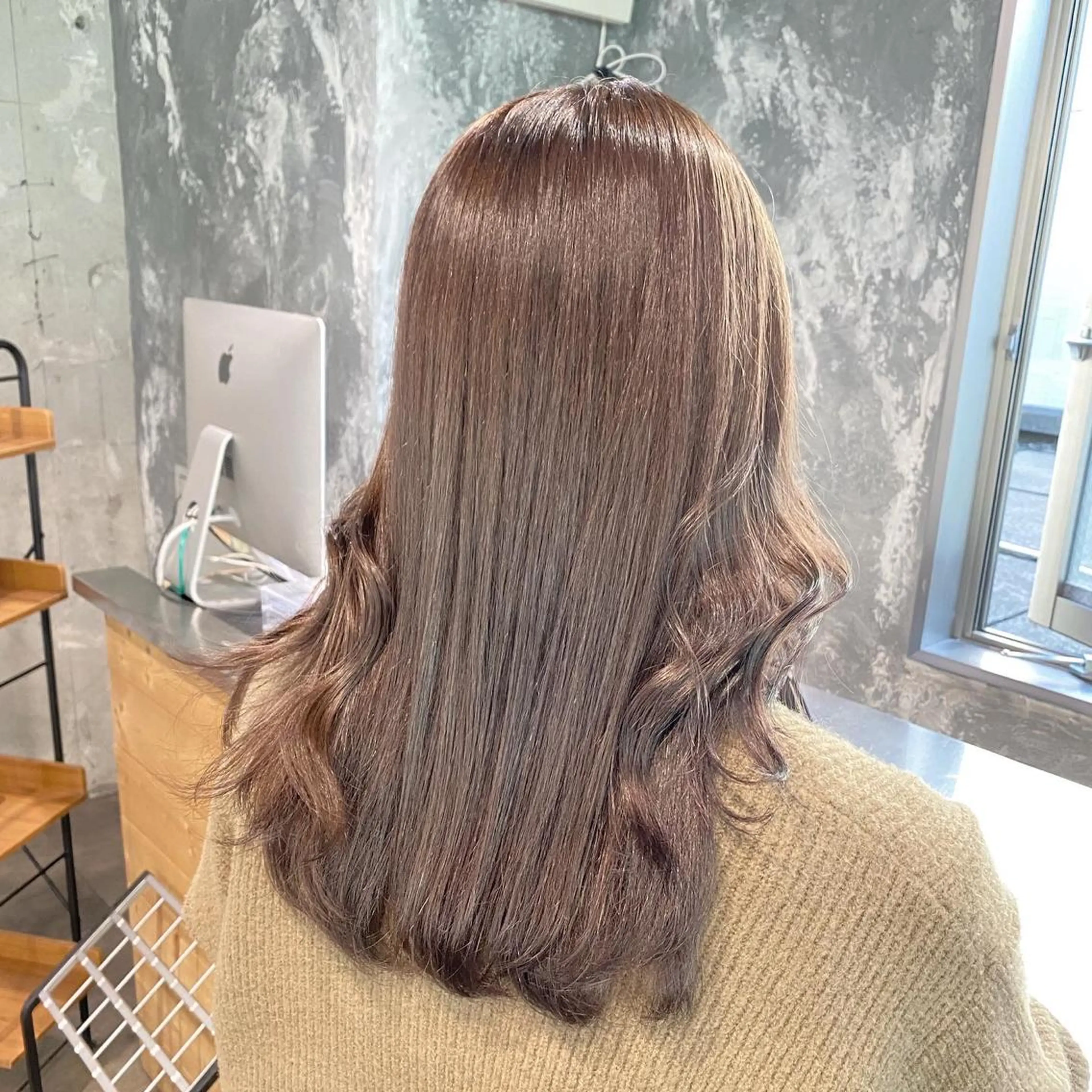 セミロング カラー ヘアカラー トリートメント ヘッドスパ ヘアセット エフェクトブリーチ 🌟前澤啓太朗のヘアスタイル