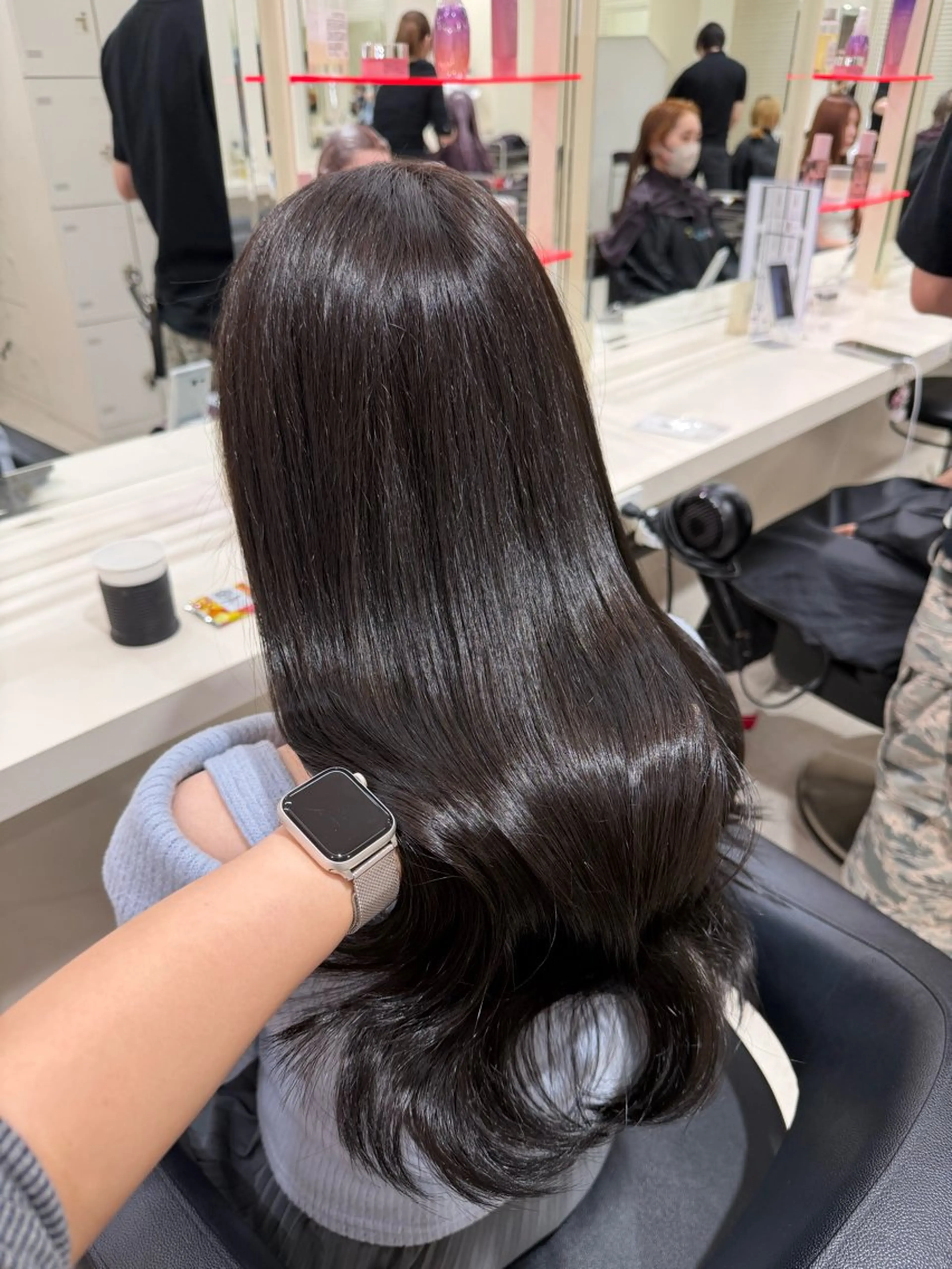 ミディアム カラー ヘアアレンジ カット ヘアカラー 💟RINNA 艶カラー💟のヘアスタイル