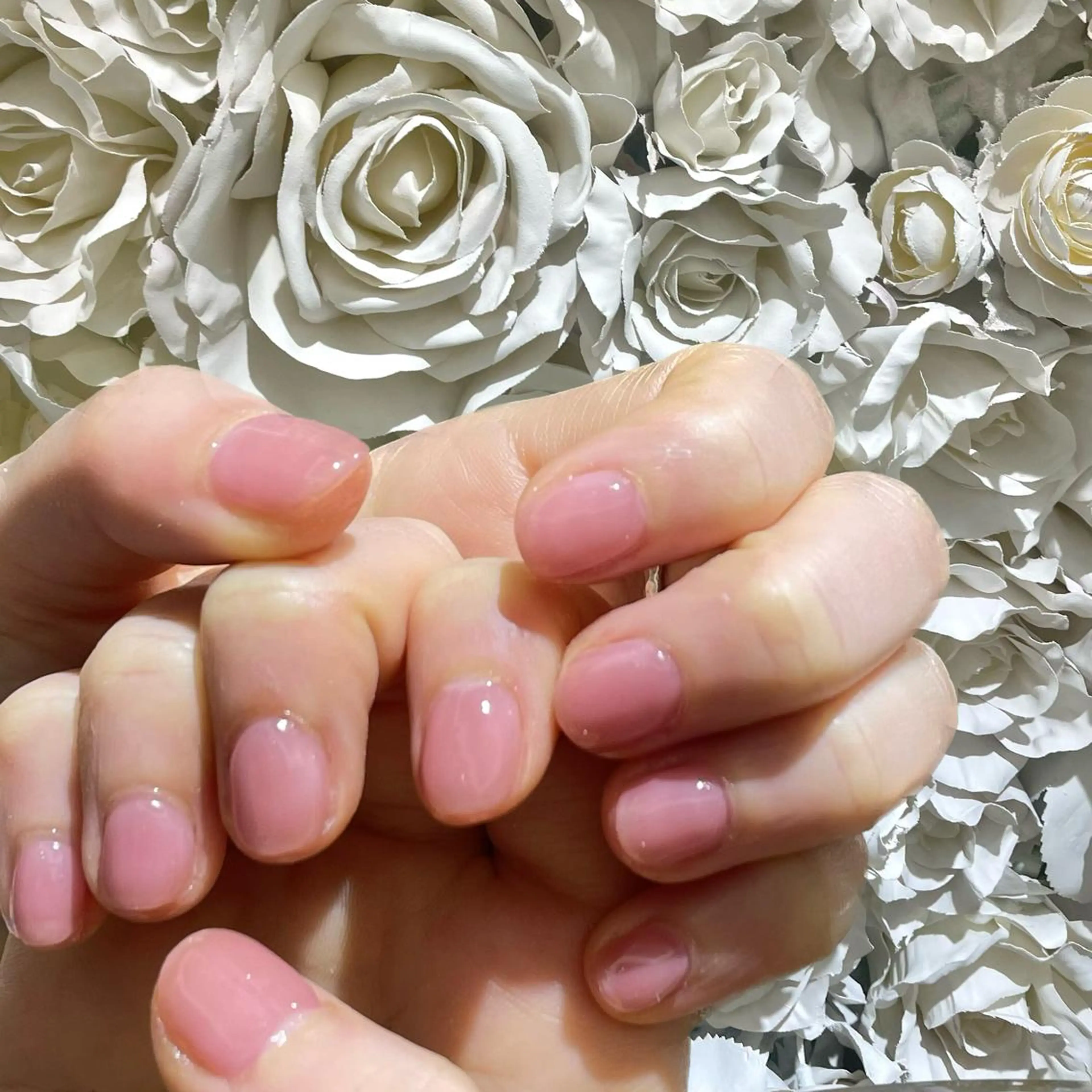 ネイル 氷ネイル・うるうるネイル ワンカラーネイル PuaMo. JUNA🐇ྀིのネイルデザイン