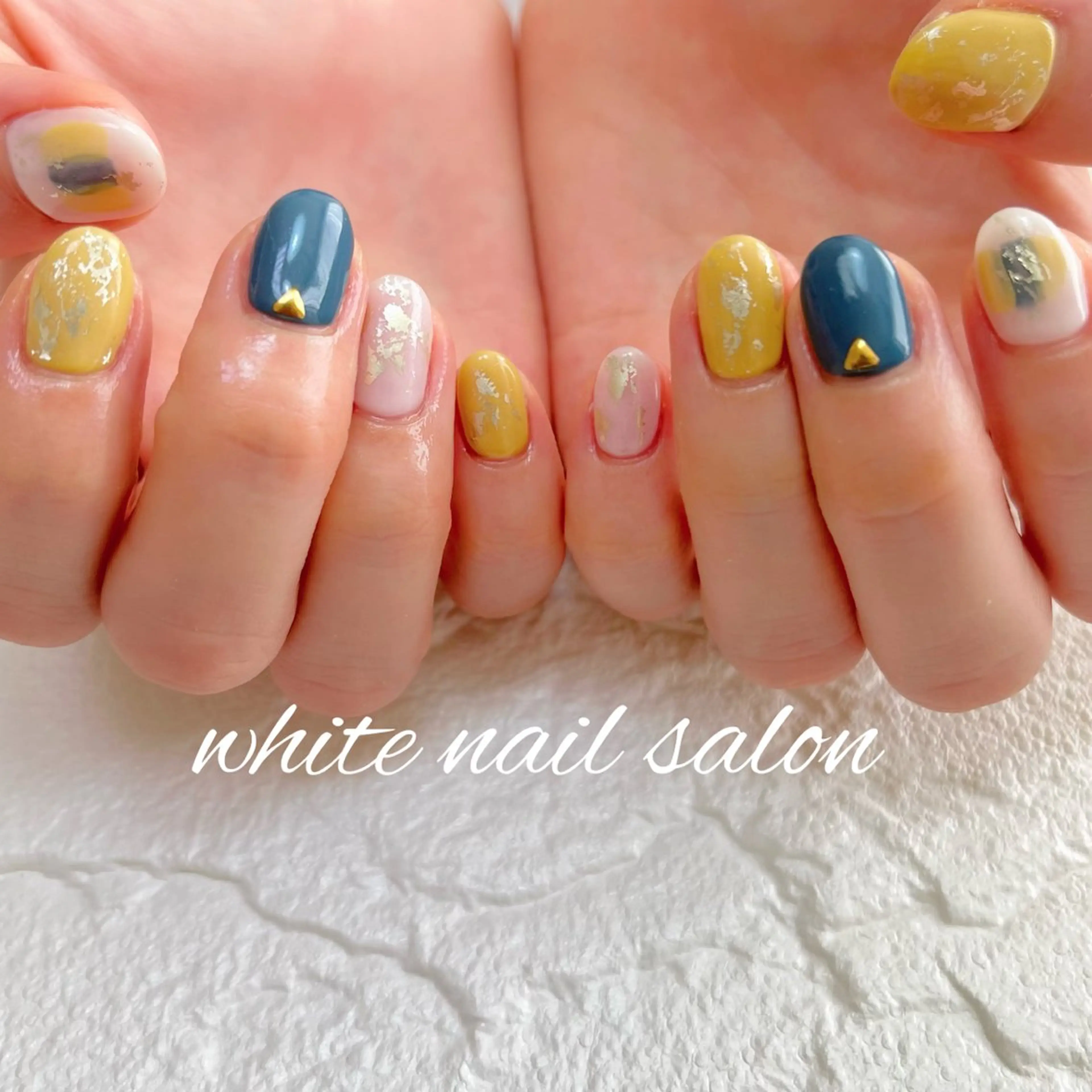 ネイル ラメ(グリッター) ハンドネイル white nail salonのネイルデザイン