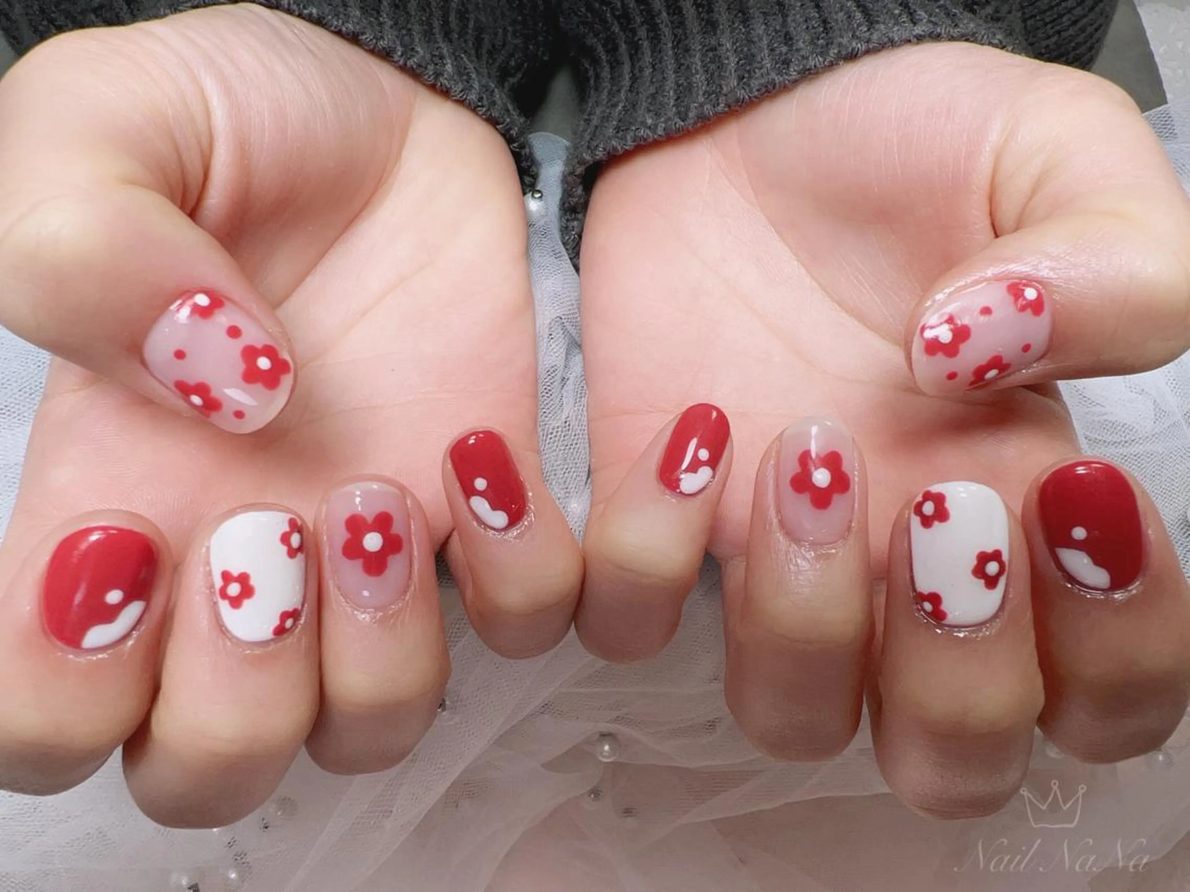 ショート カラー ネイル ピンクカラー アートネイル ピンク ハンドネイル Nail NaNaのネイルデザイン