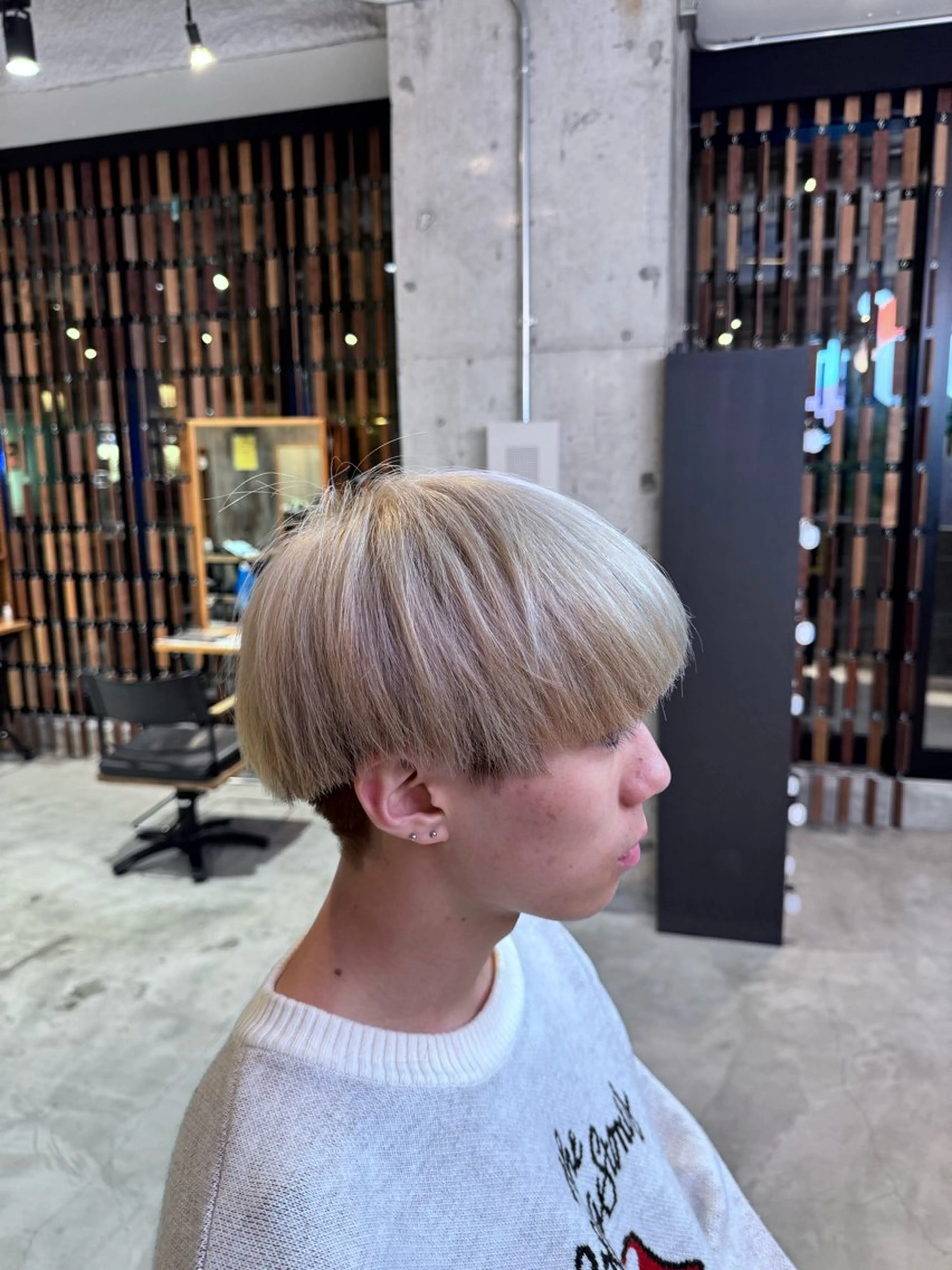 メンズ メンズブリーチ カット ヘアカラー 透明感カラー/ 艶カラー/将生のヘアスタイル