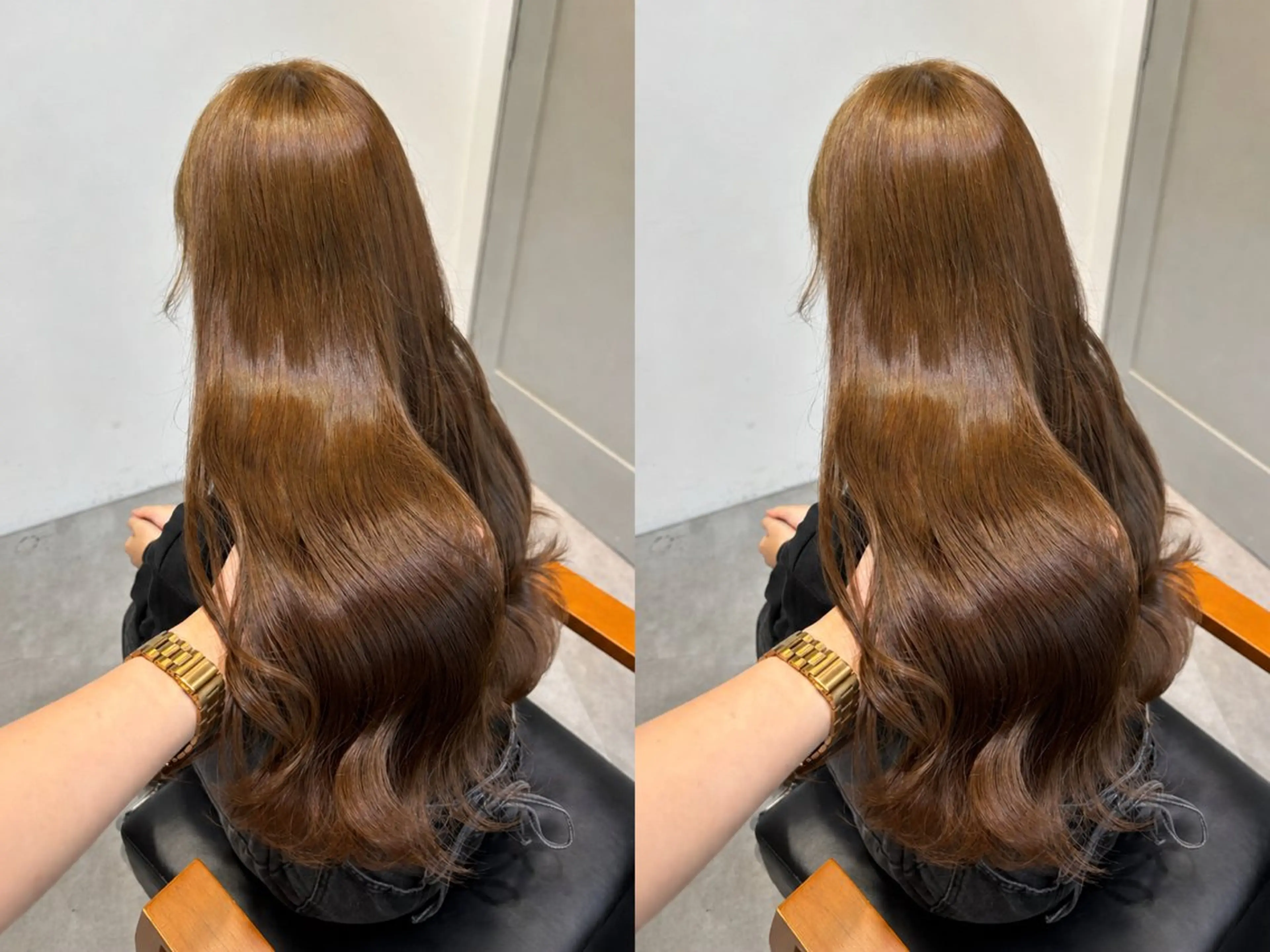 ロング ヘアカラー Rinka🌷🩶 グレージュカラー🫧のヘアスタイル