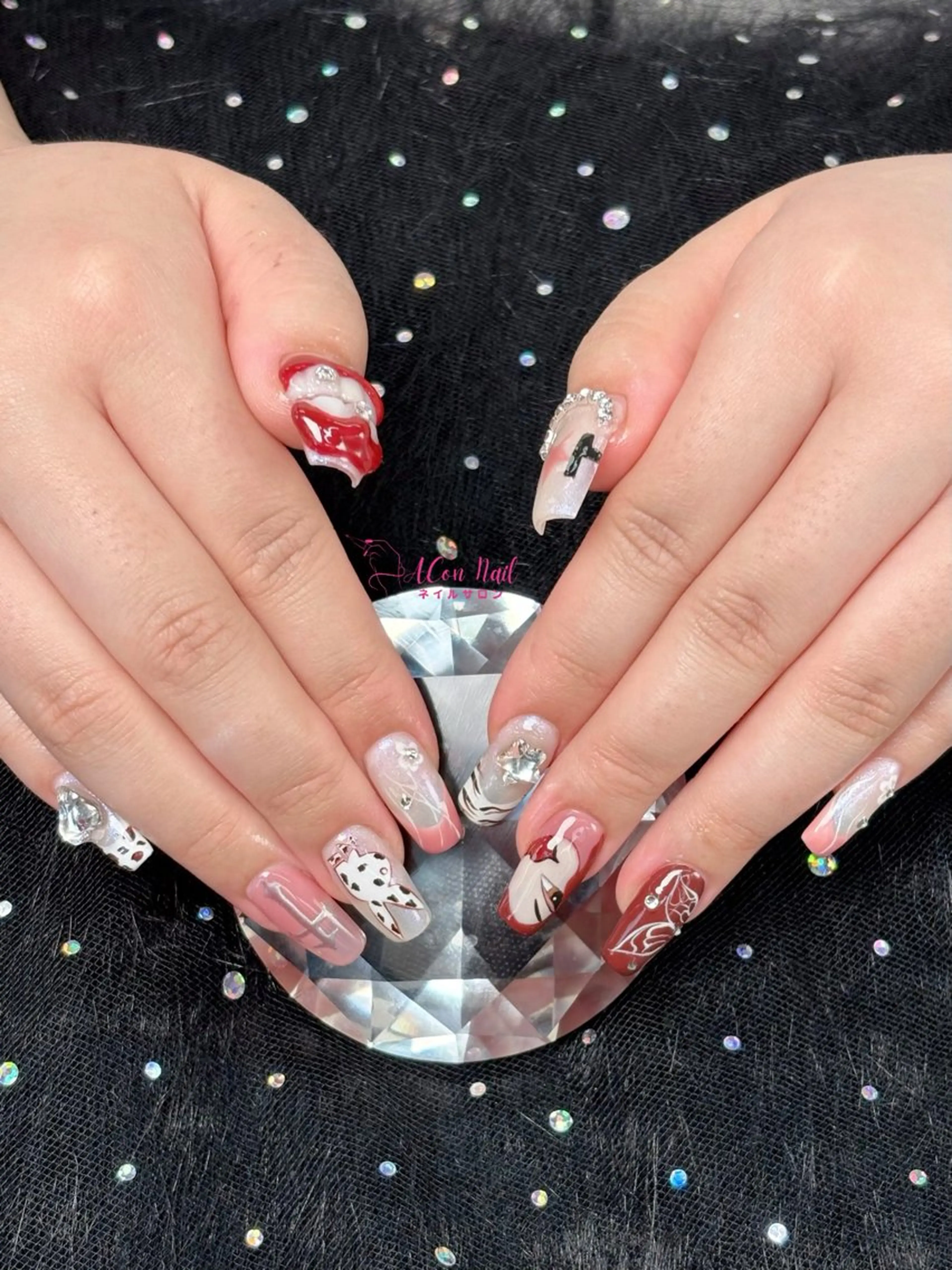 ネイル 桜ネイル 長さ出し フラワーネイル フレンチネイル ジェルネイル ハンドネイル AConNailSalon所属・ACon NailSalonのネイルデザイン