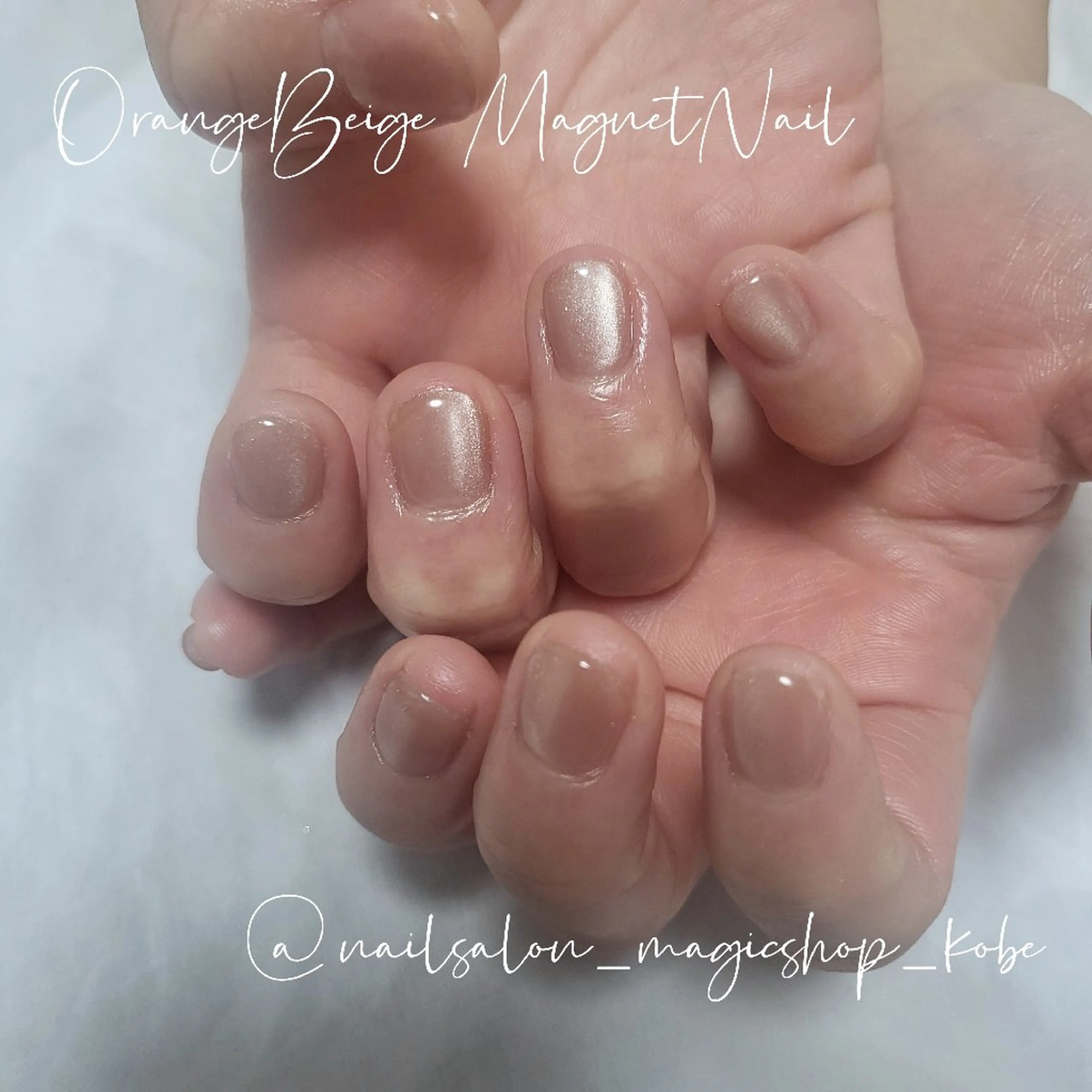 ネイル ジェルネイル マグネットネイル マグネットワンカラー マットネイル オフィスネイル ハンドネイル Nailsalon MagicShopのネイルデザイン
