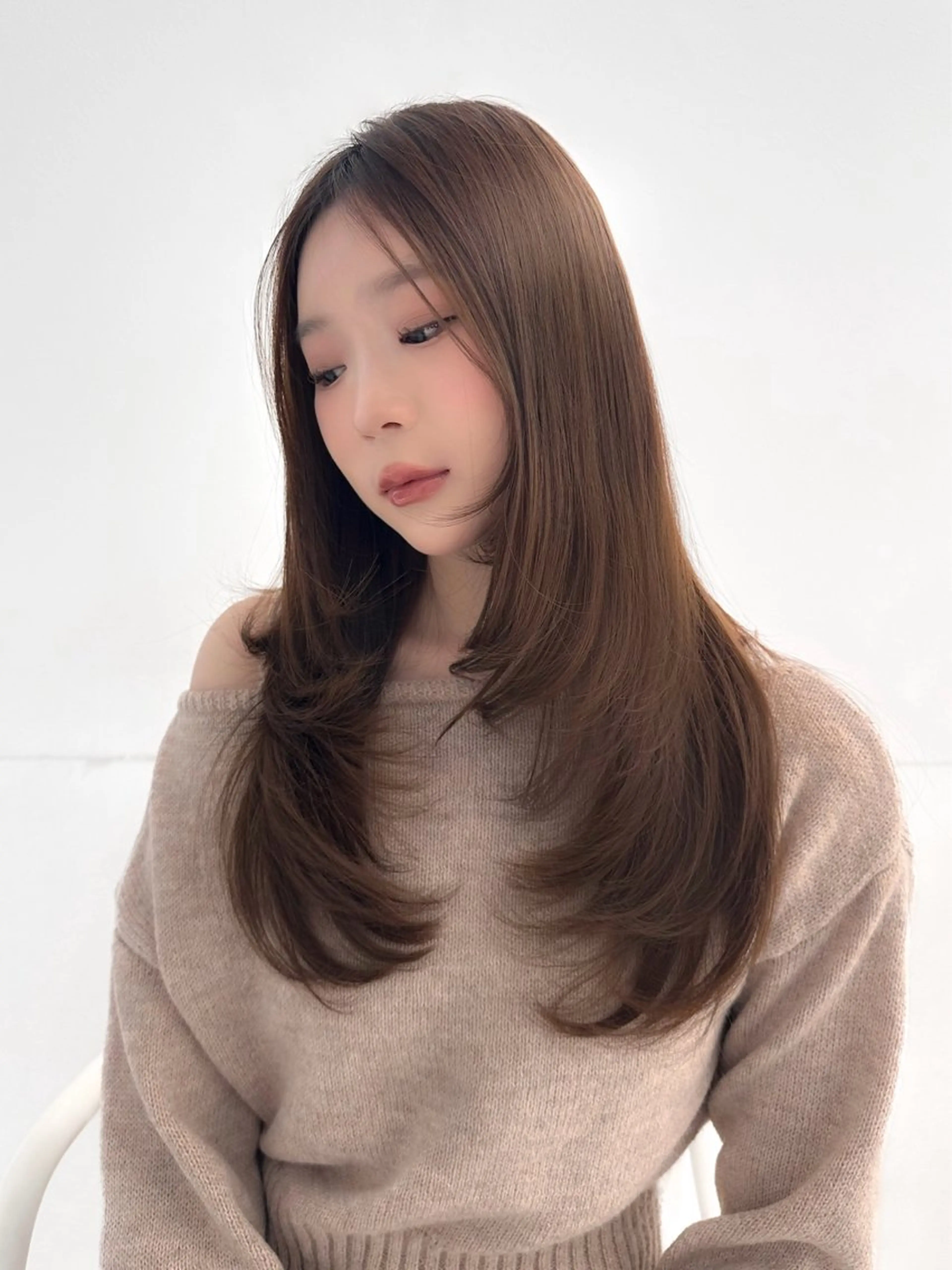 ロング カラー ヘアカラー ヘアセット 上品モテヘア🩶 karen🩶のヘアスタイル