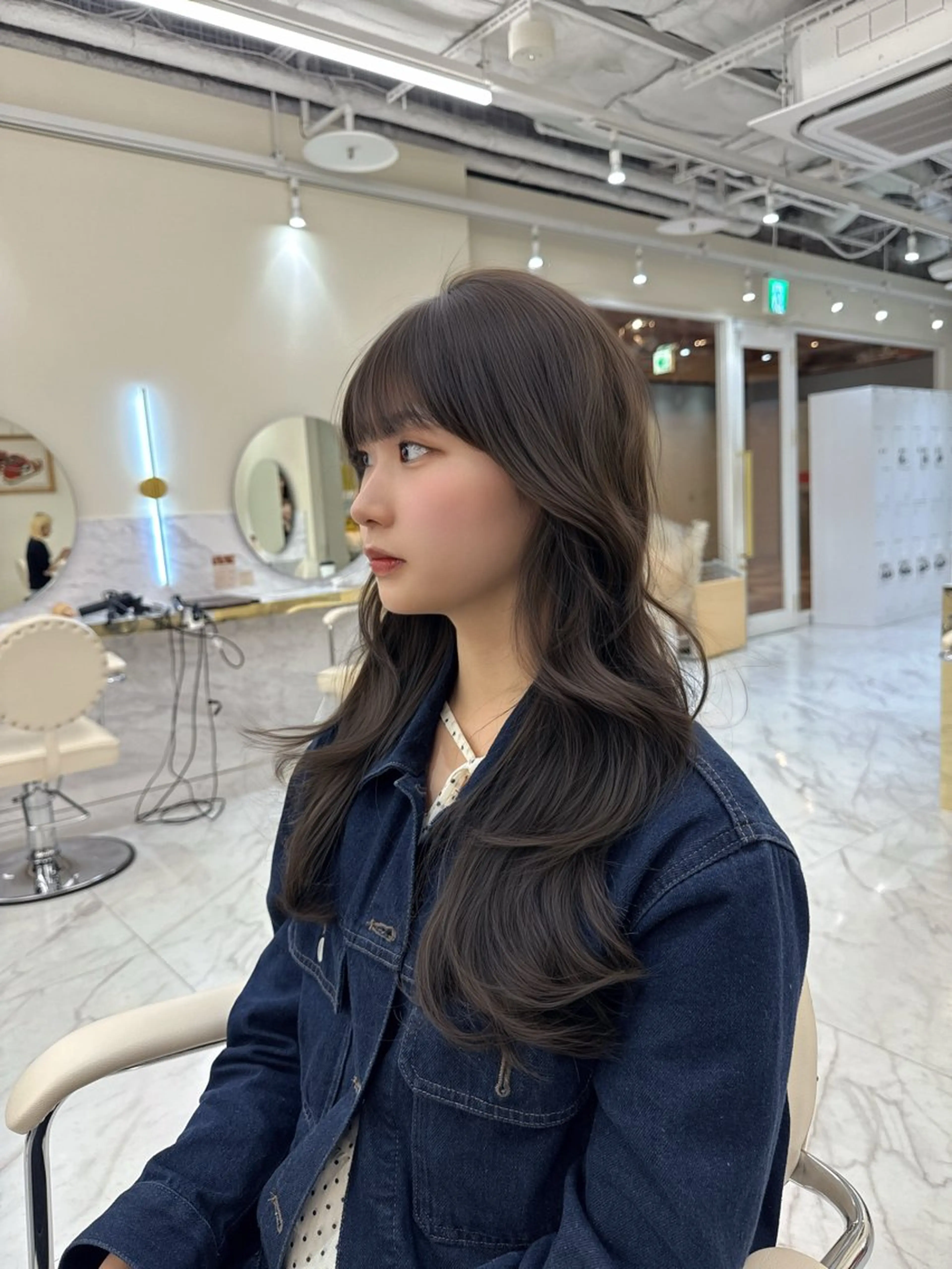 ロング カラー ヘアアレンジ オリーブカラー レイヤーカット カット ヘアカラー トリートメント 髪質改善特化 🫧松野力也のヘアスタイル