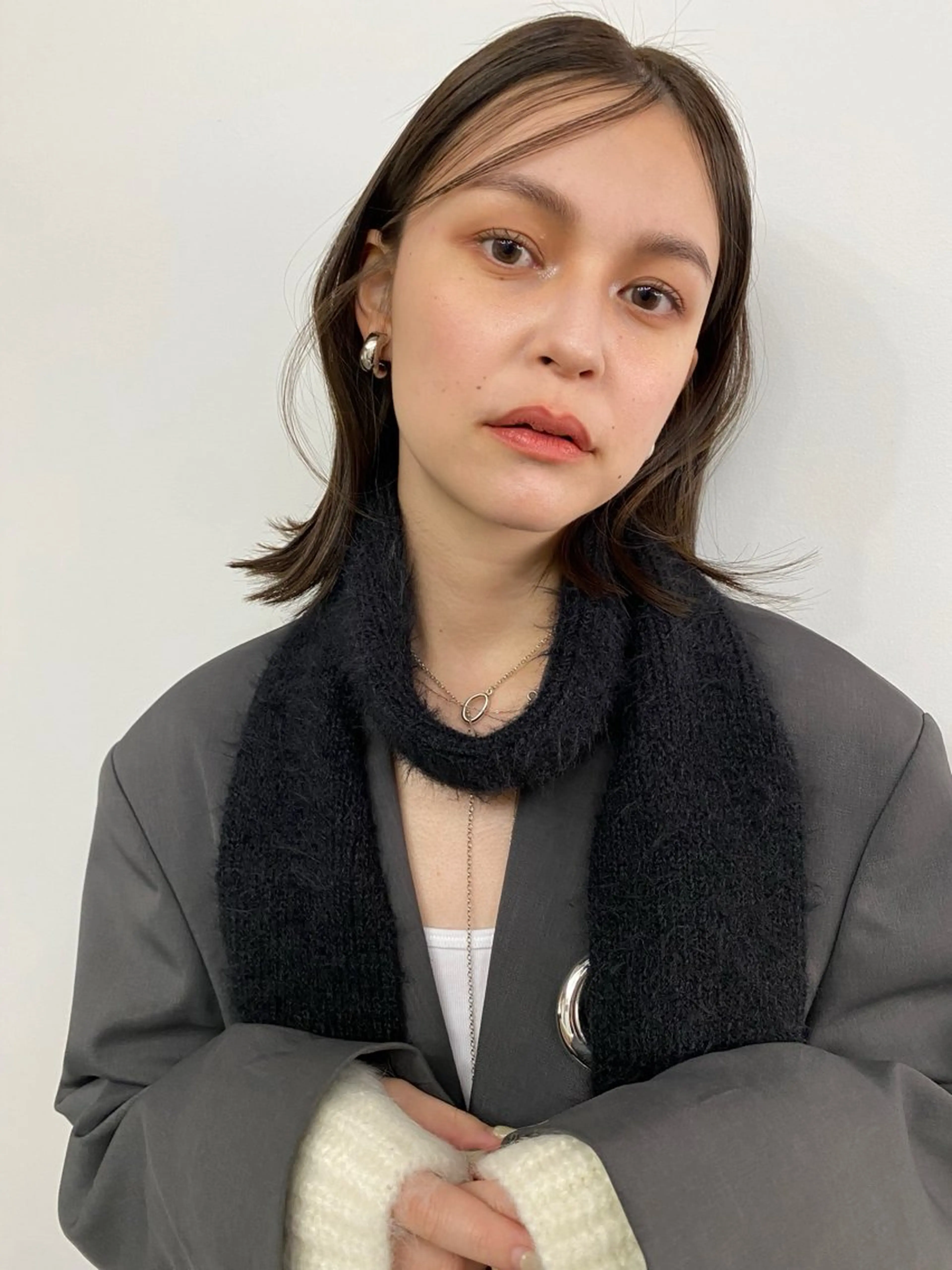 ミディアム カラー カット ヘアカラー トリートメント . nanamiのヘアスタイル