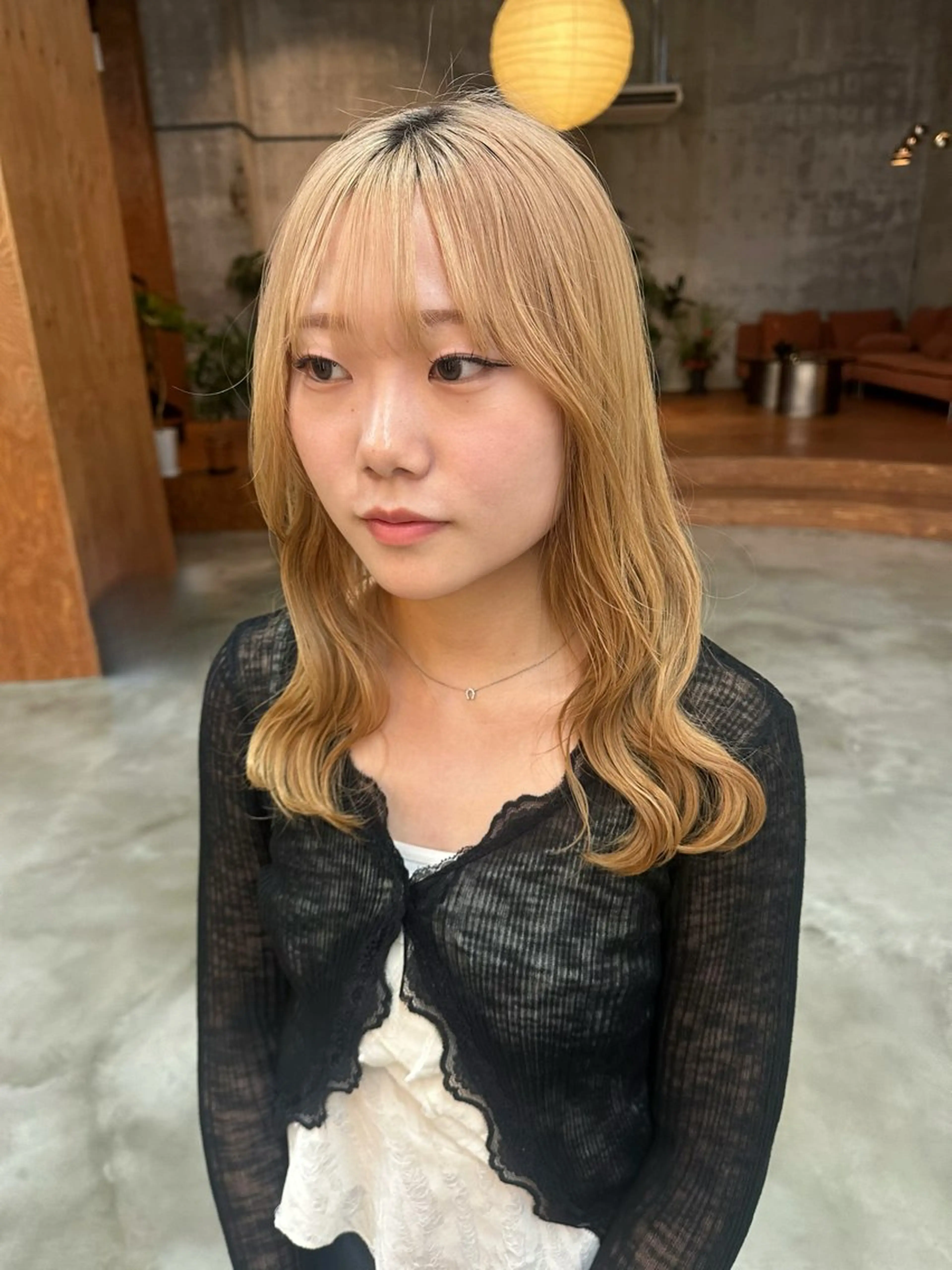 ミディアム カラー ハイトーンカラー 【sica】 nanaのヘアスタイル