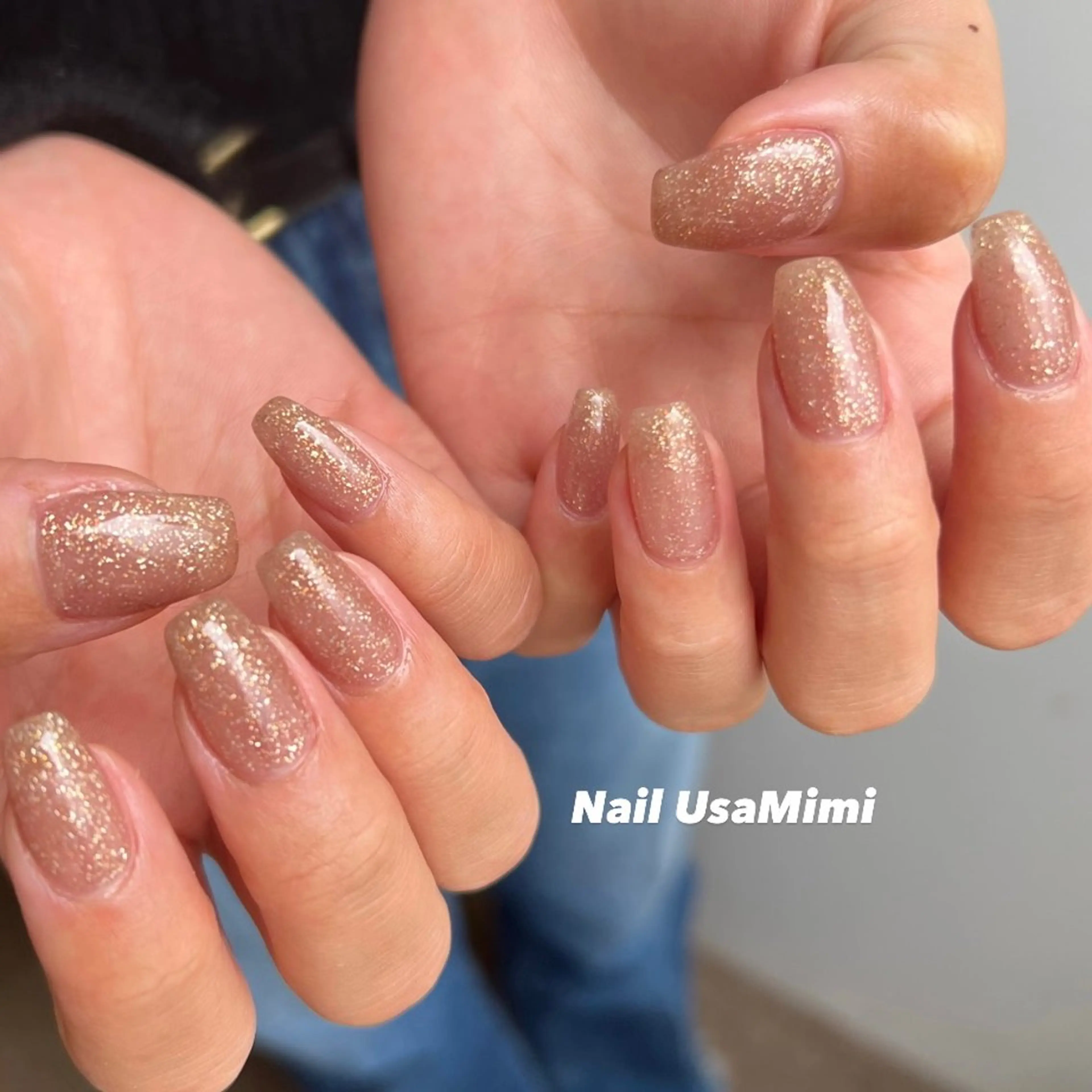 ネイル ジェルネイル マグネットネイル 持ち込み ワンカラーネイル パラジェル 本町ネイルNail UsaMimiのネイルデザイン