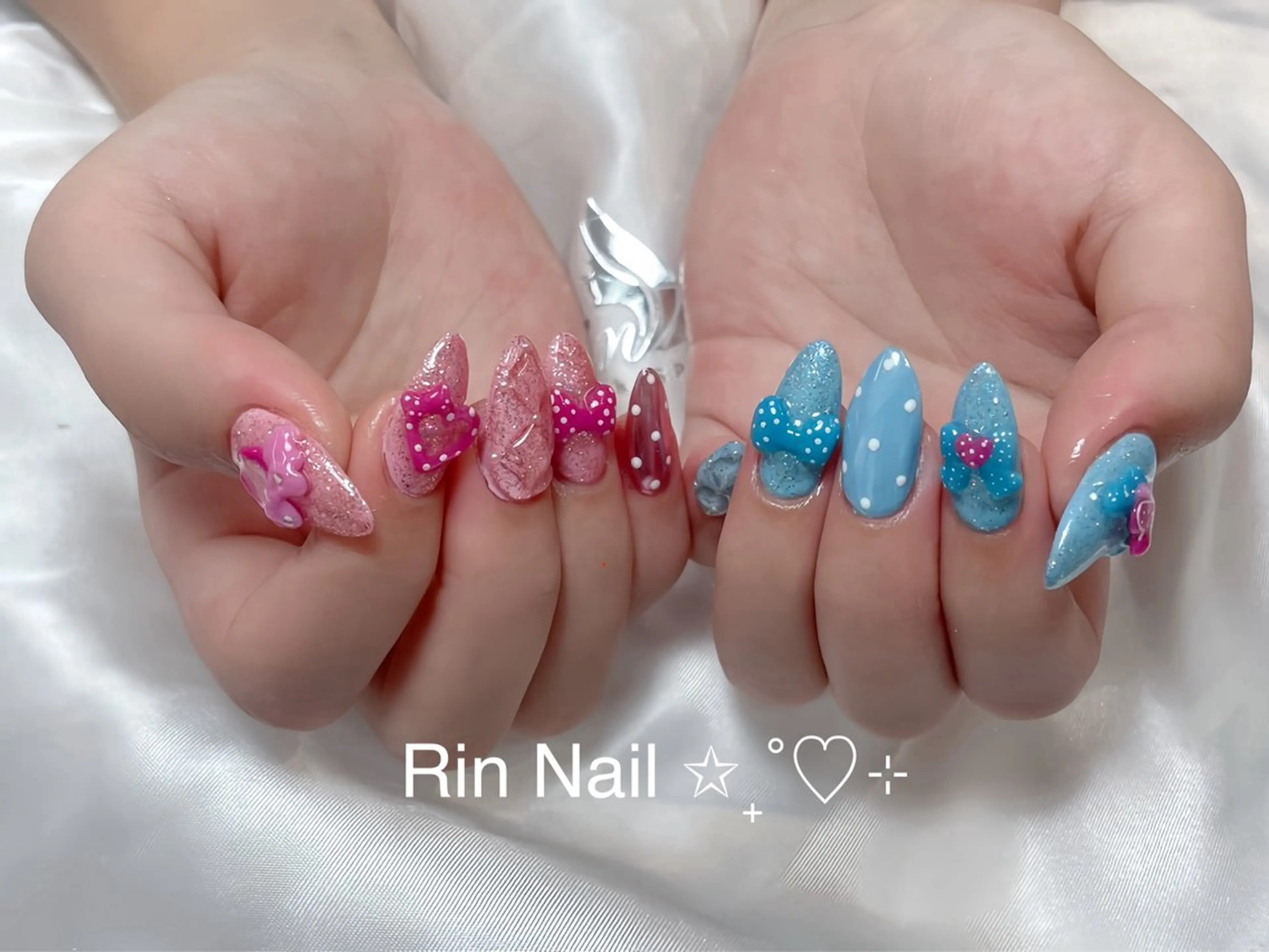 ネイル アートネイル ロングネイル ニュアンスネイル スカルプネイル ネイルチップ ハンドネイル Rin Nail 新大久保店のネイルデザイン