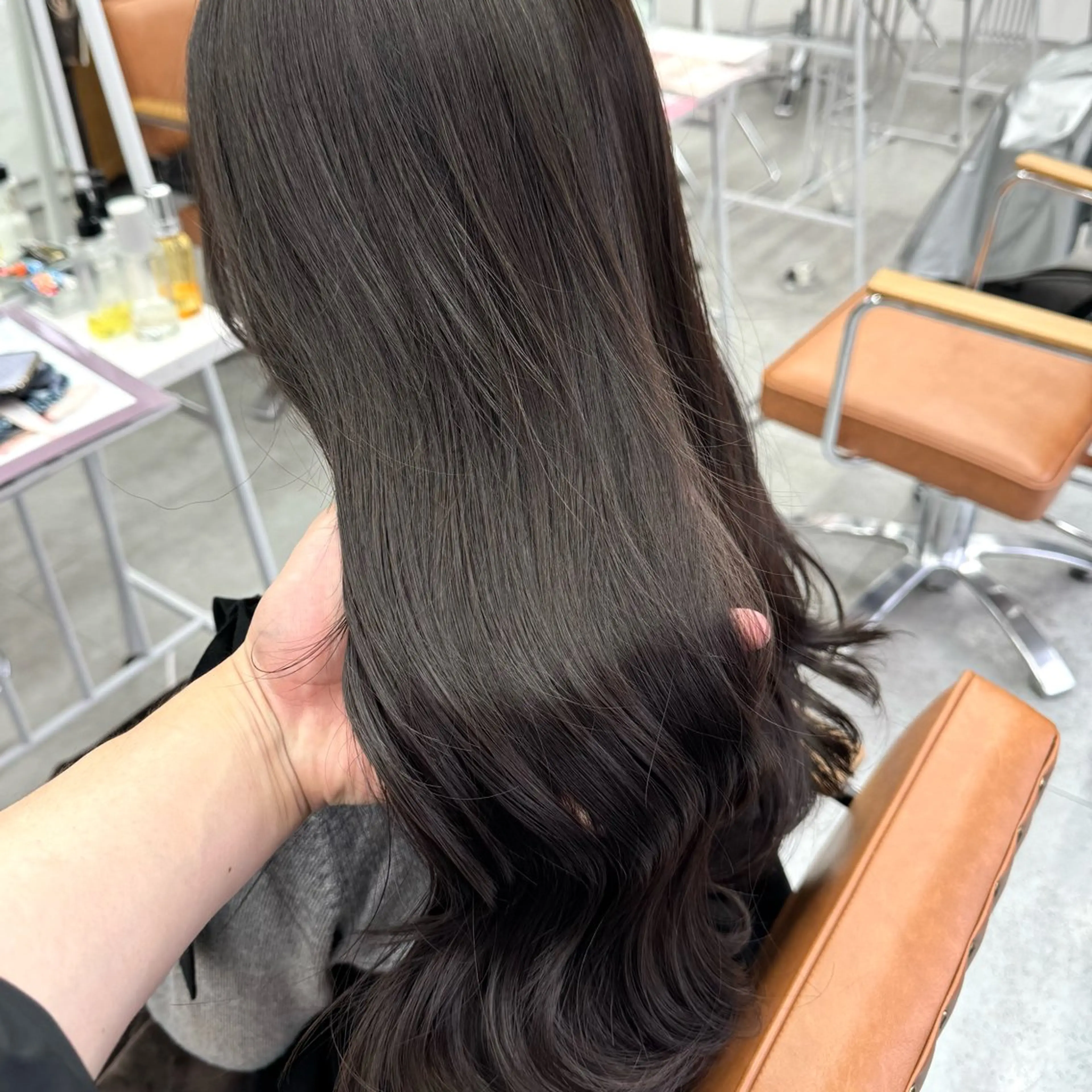 ロング カラー ヘアアレンジ ヘアカラー ブリーチなしカラー /新百合ヶ丘/安形翔のヘアスタイル