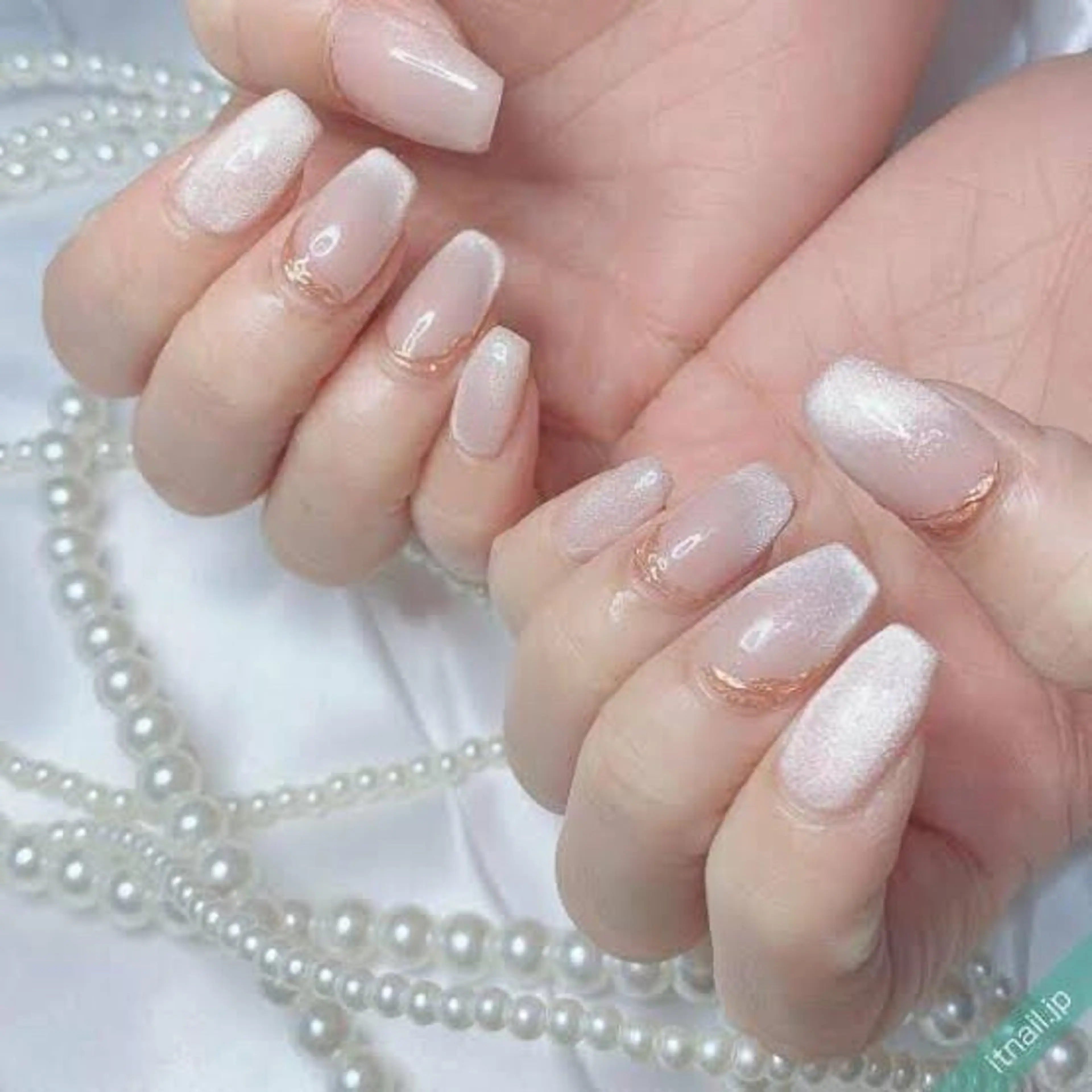 【練習モデル】自爪🎀マグネットワンカラー✨ハンドケア付きの写真