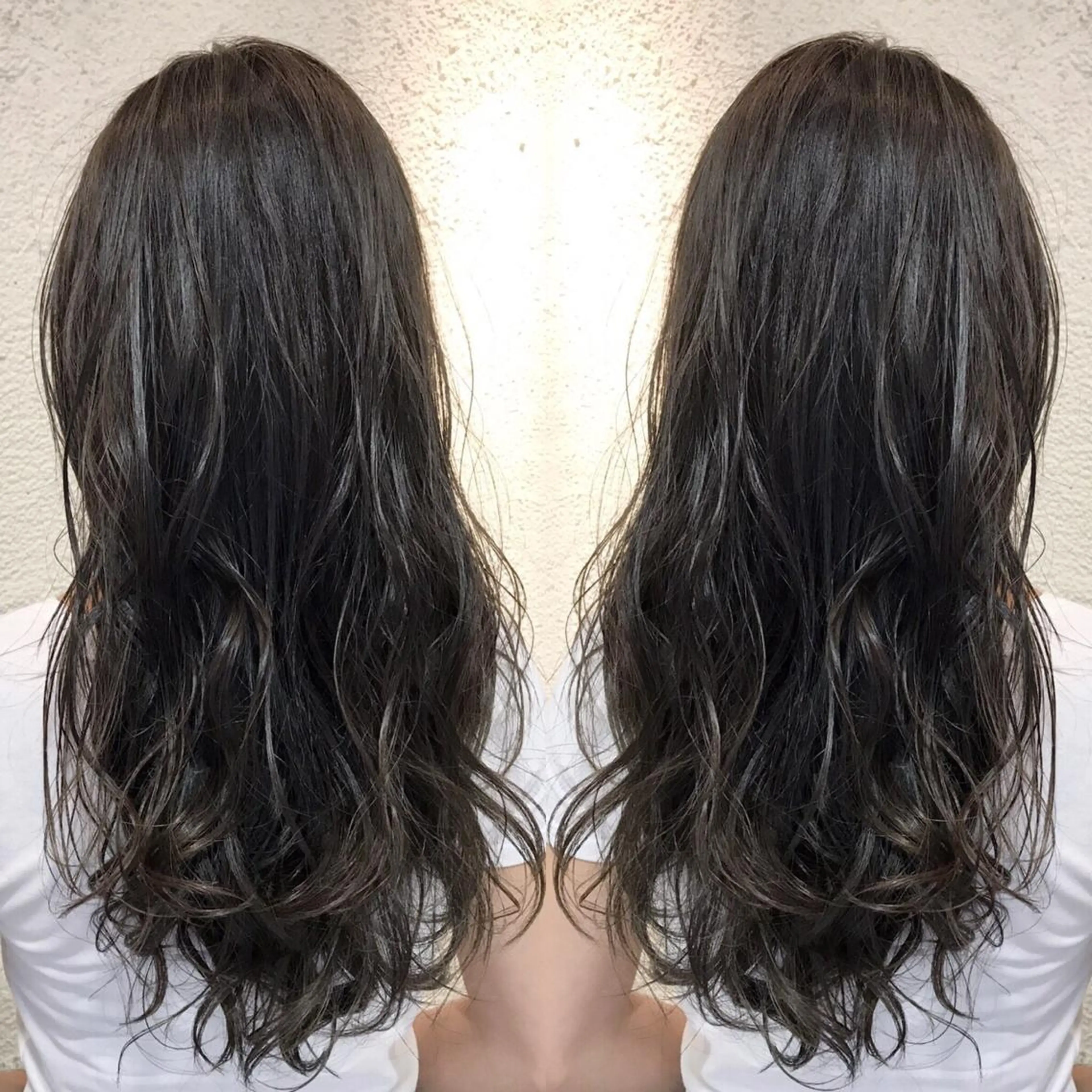 ロング カラー シールエクステ⭐️ オオミタクヤのヘアスタイル