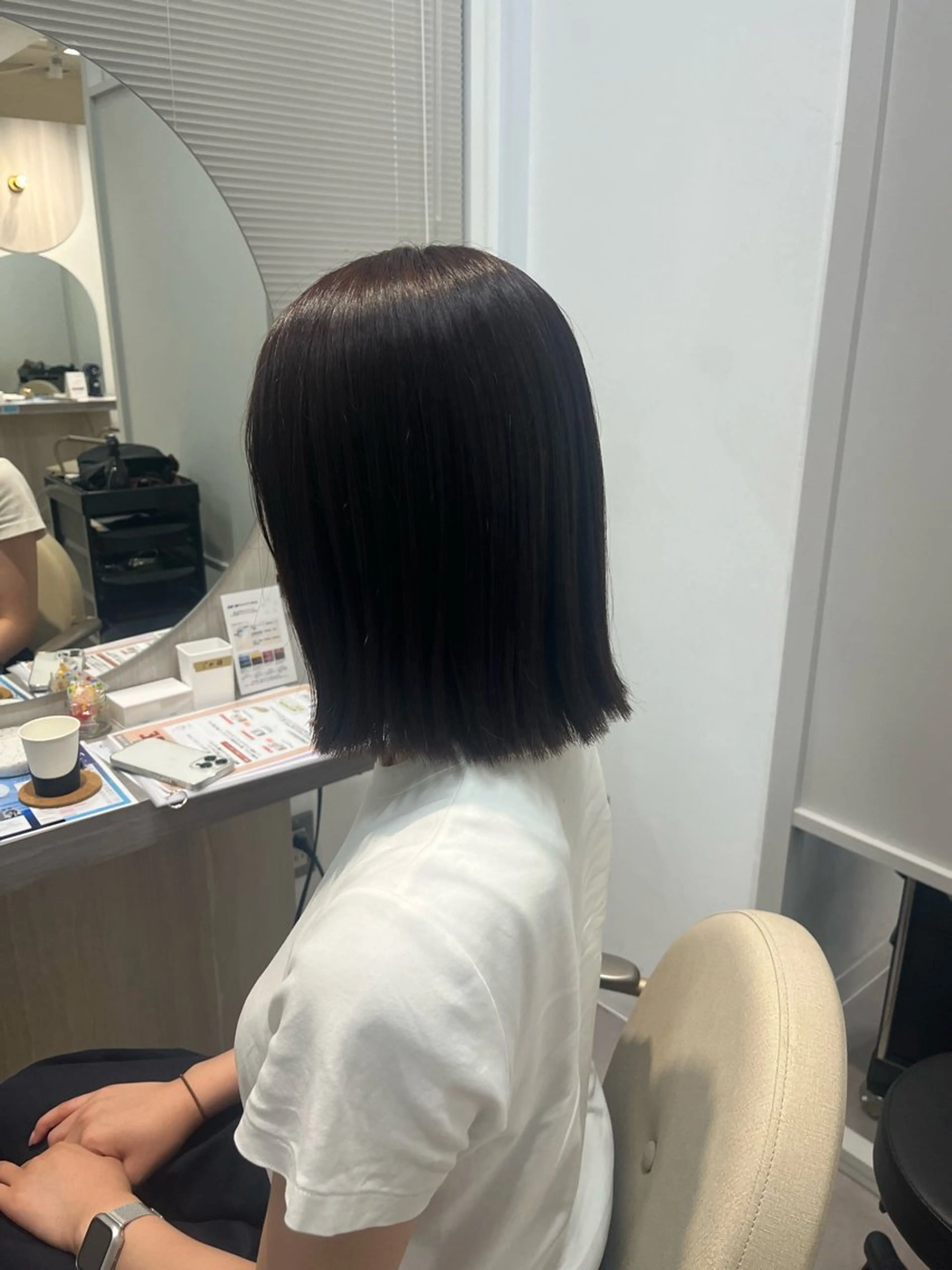 ミディアム カラー みう/仙台/暖色/ 艶髪/顔周りカット/のヘアスタイル