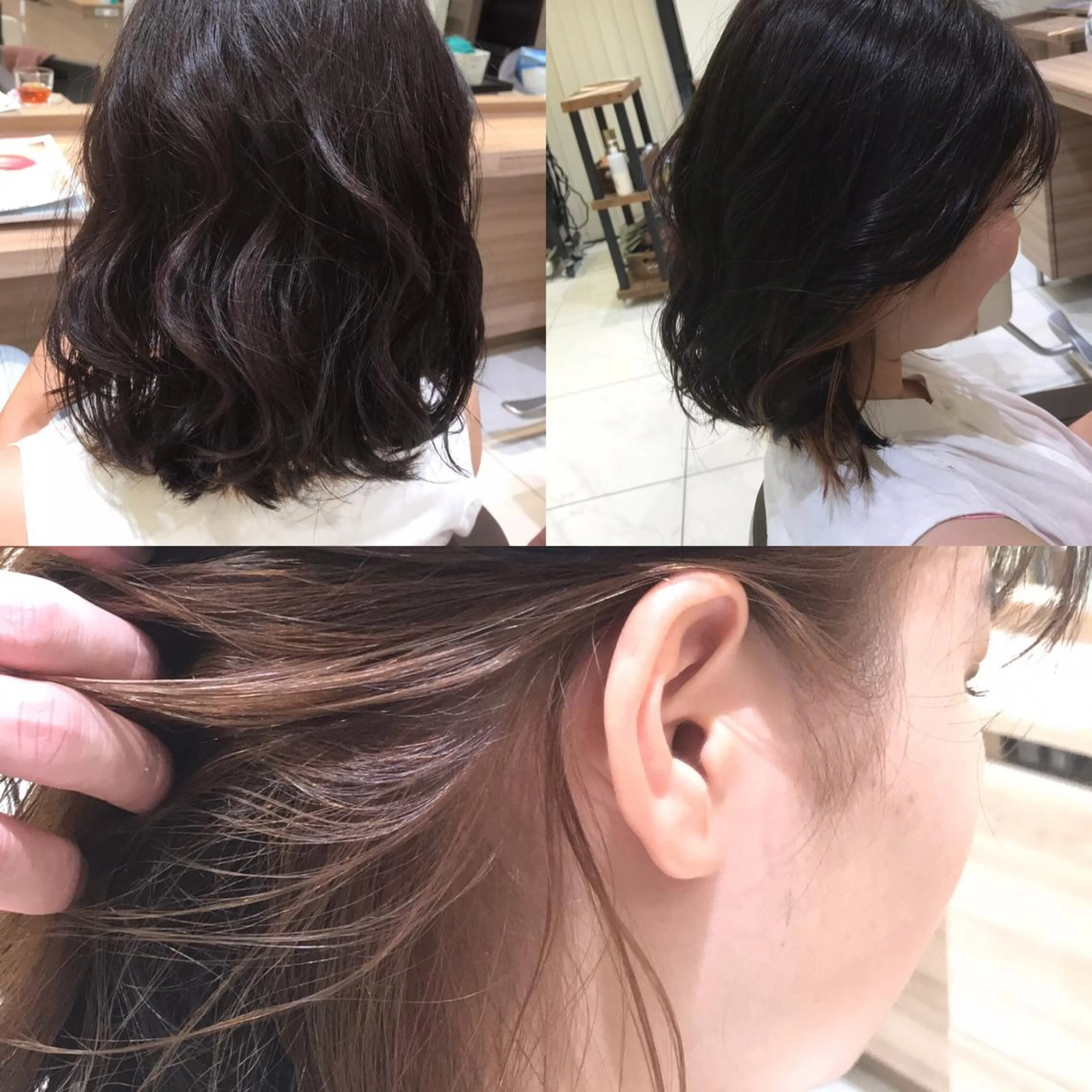 ミディアム カラー KOOKI スティードトーキョーのヘアスタイル