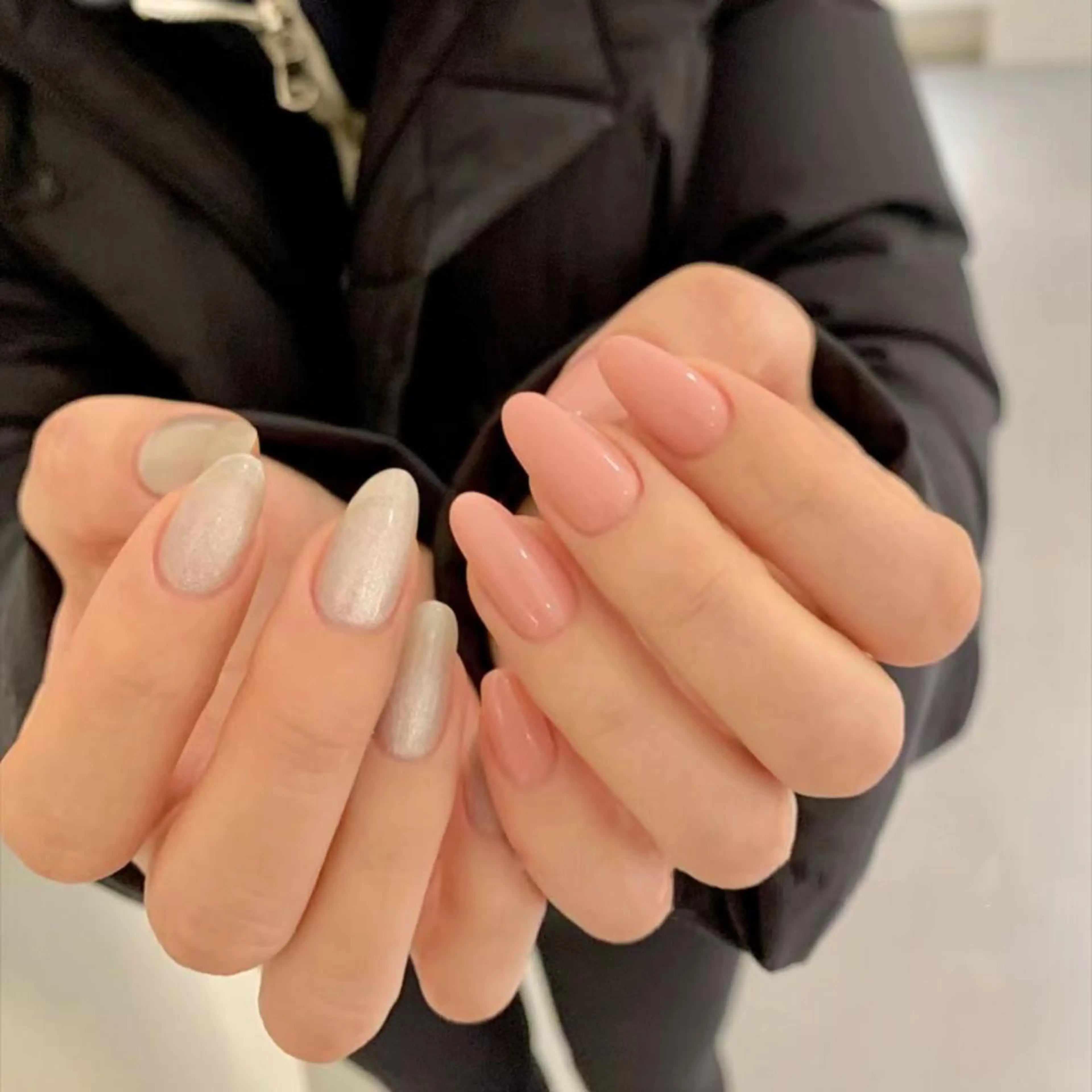 ネイル ラメ(グリッター) ラメグラデーション ワンカラーネイル Queens momoのネイルデザイン