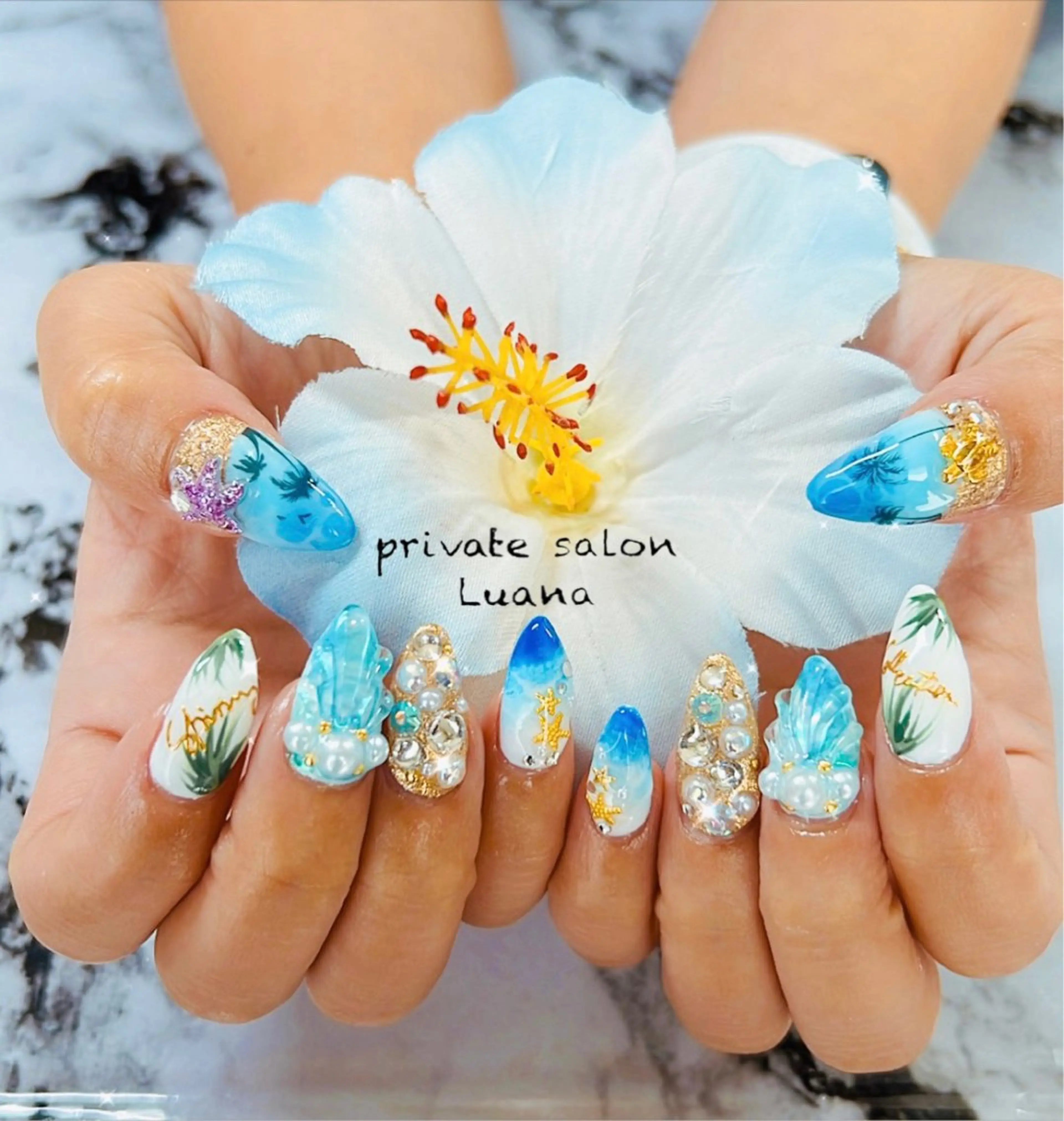 ネイル ハンドネイル 自宅ネイルサロン ルアナのネイルデザイン