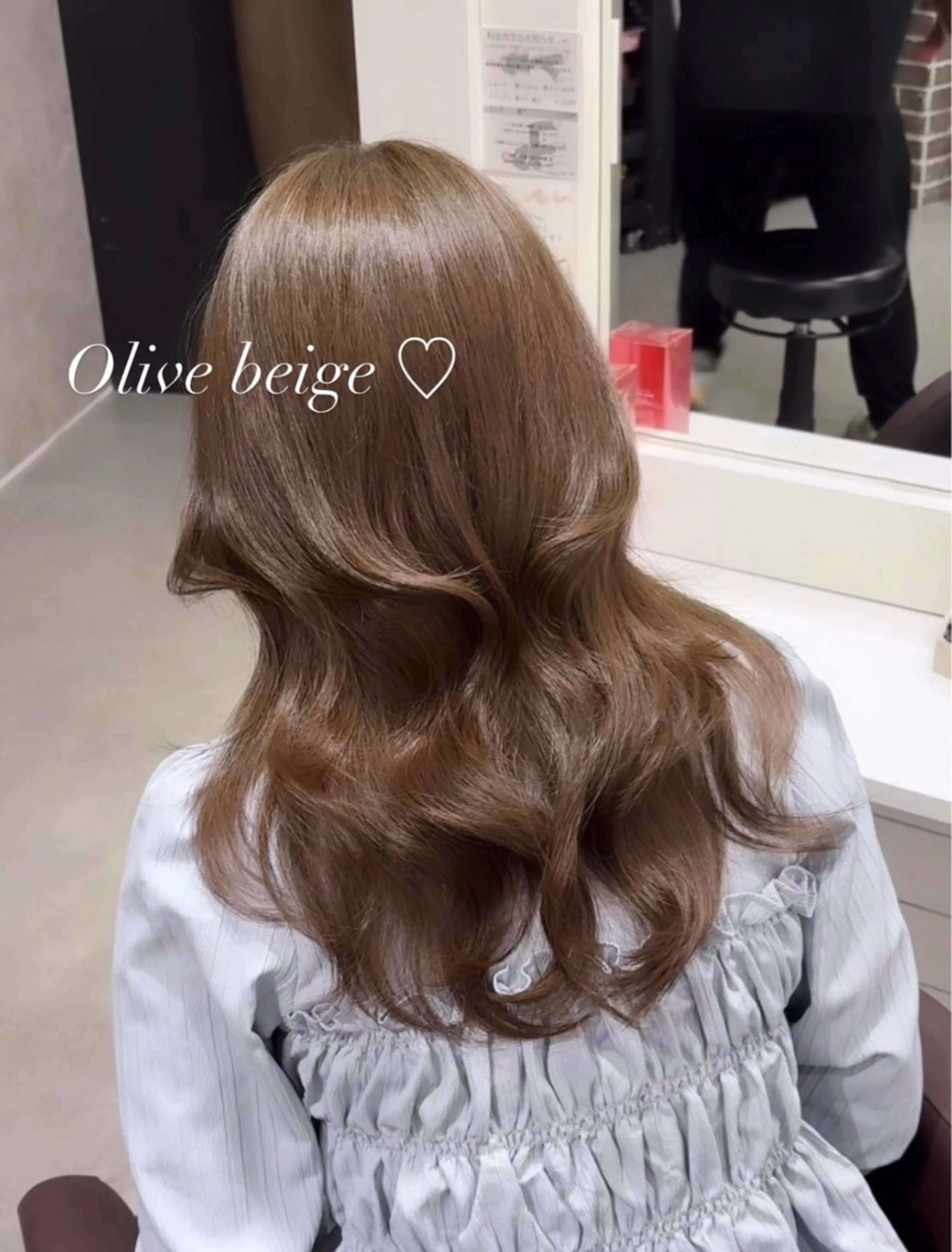 セミロング レイヤーカット カット ヘアカラー トリートメント あい❤︎ /髪質改善/韓国巻きのヘアスタイル