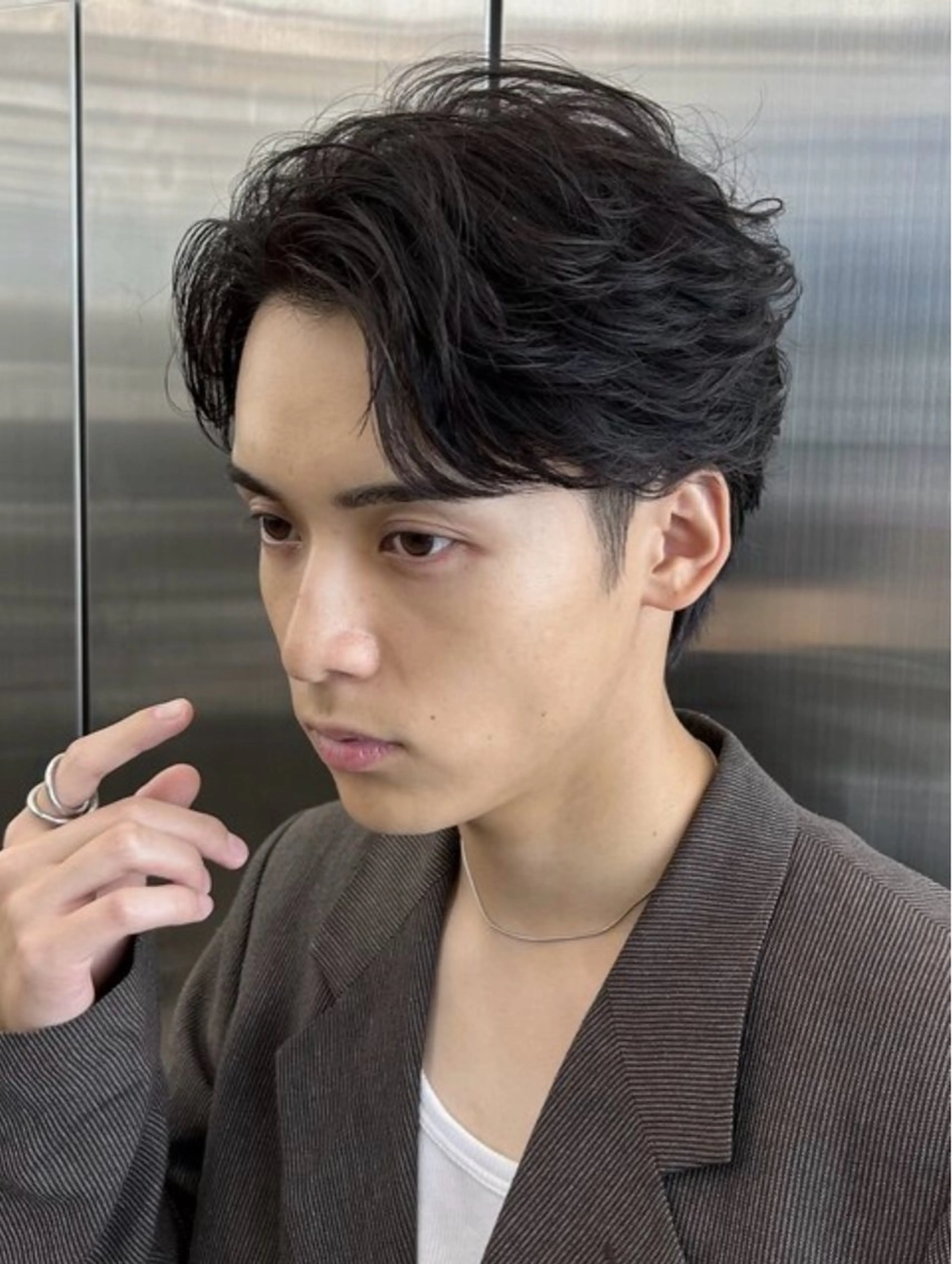 パーマ メンズ カット パーマ メンズ似合わせ 【fifth】おうたのヘアスタイル