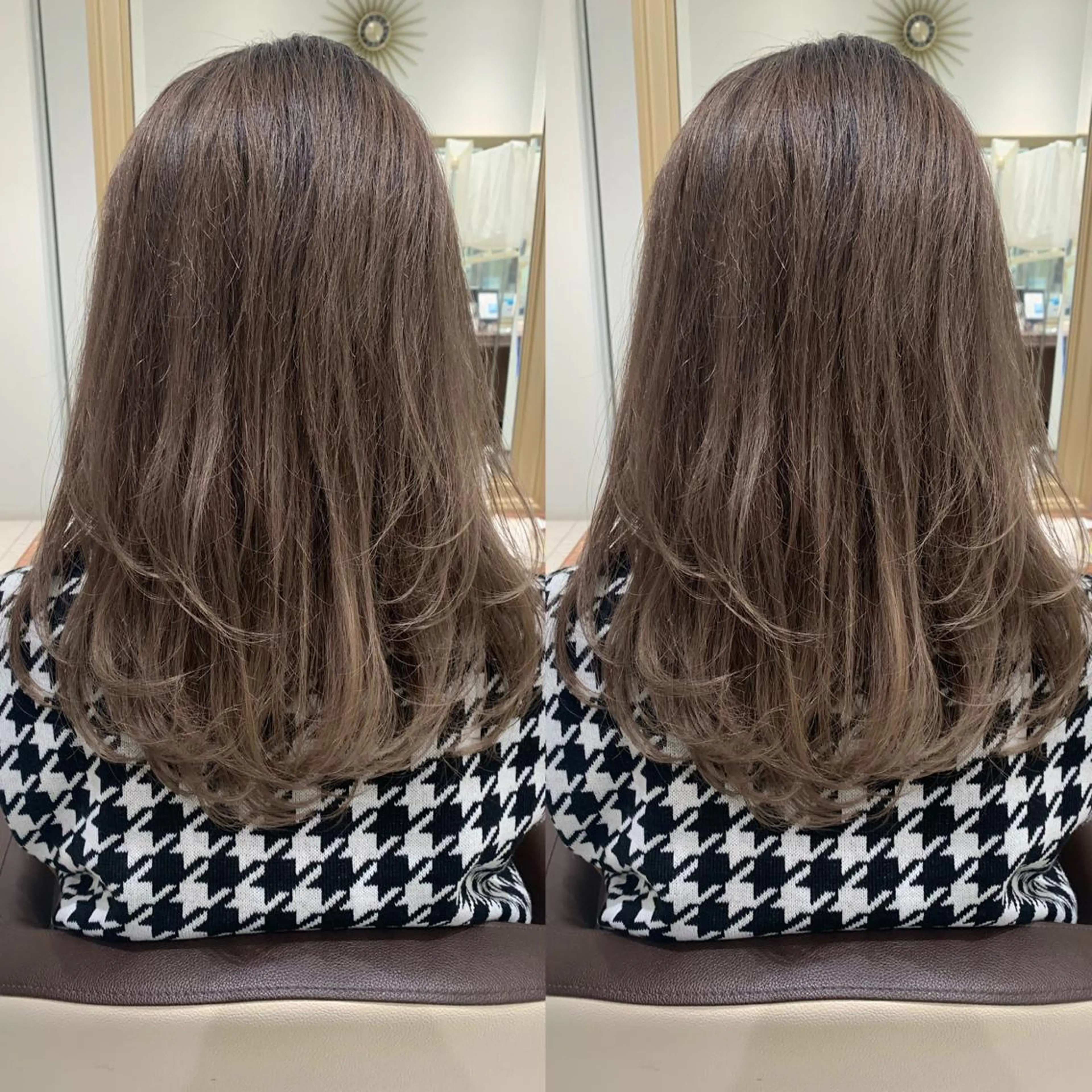 セミロング カラー グラデーションカラー グレージュ 盛れる韓国ヘア♡ 🌻鈴木花🌈のヘアスタイル